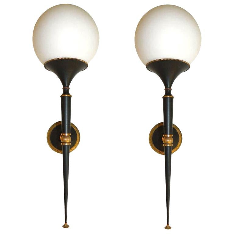 Pair of Maison Jansen Sconces, 2 pairs available