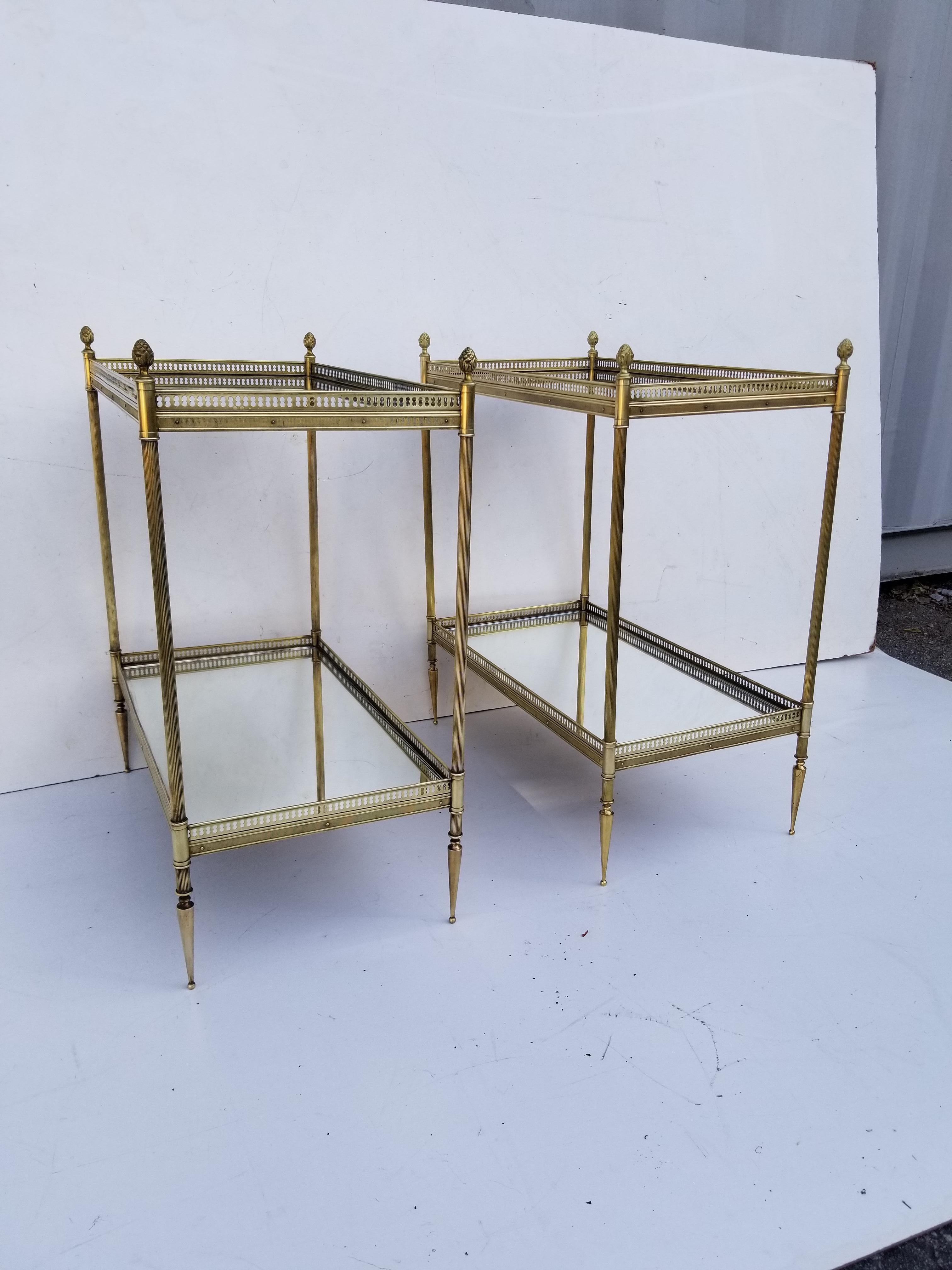 Pair of Maison Jansen Side Table 1