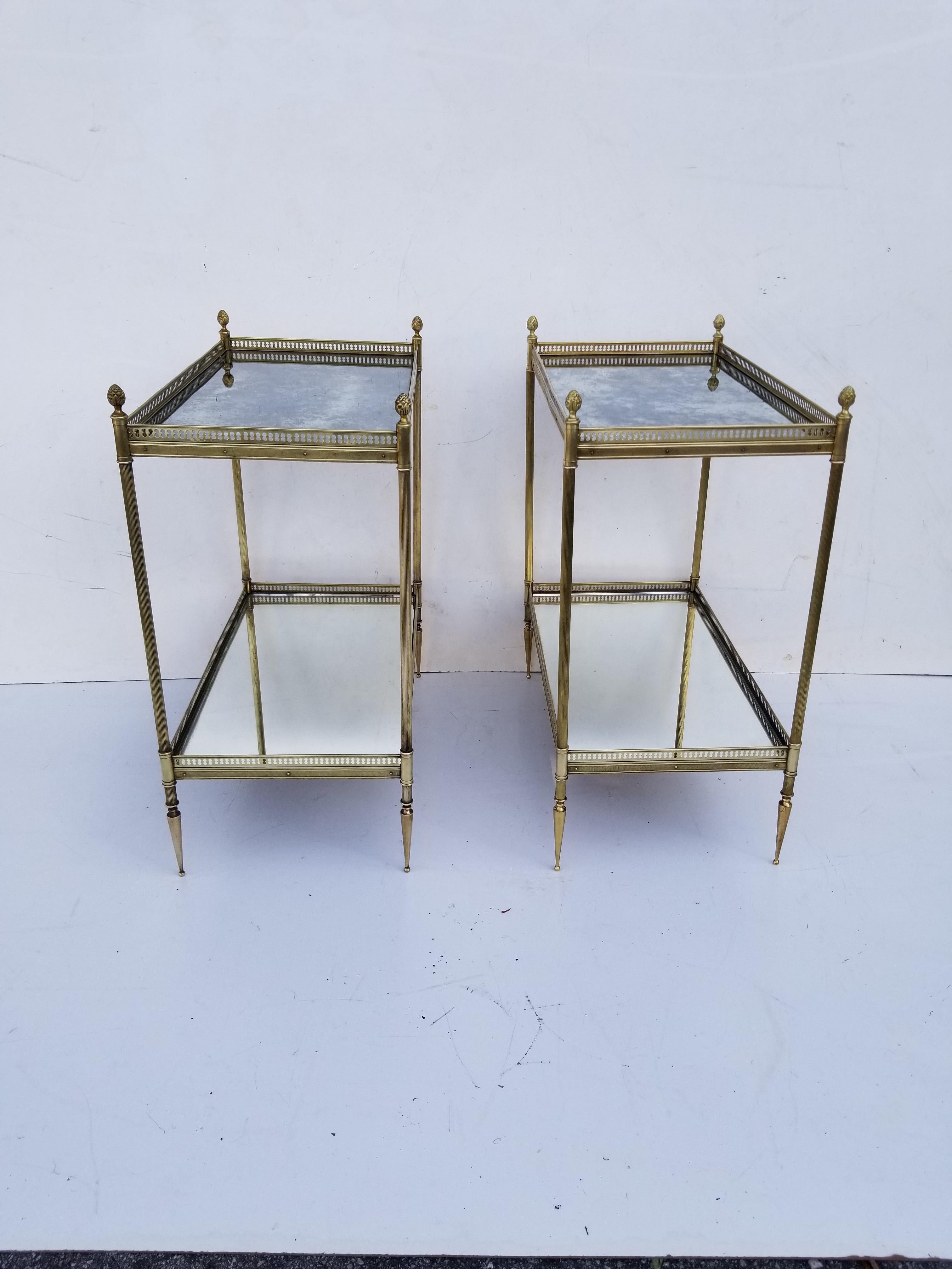 Pair of Maison Jansen Side Table 2