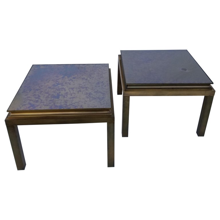 Pair of Maison Jansen Side Table For Sale