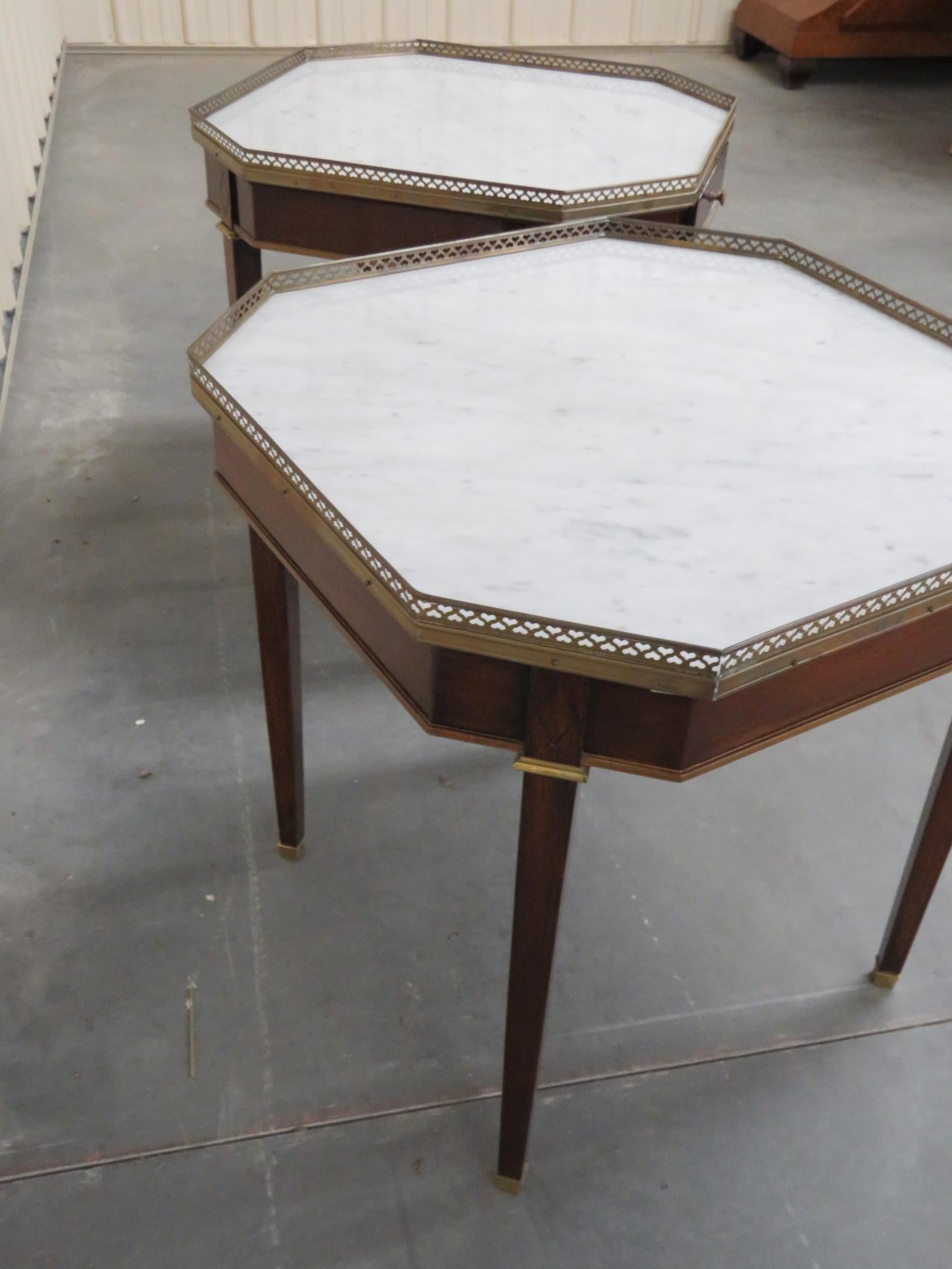 Pair of Maison Jansen Style Bouillotte Tables 3
