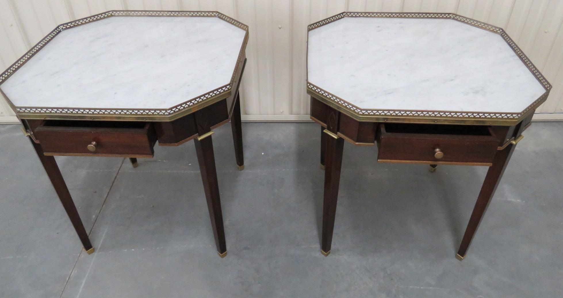 20th Century Pair of Maison Jansen Style Bouillotte Tables
