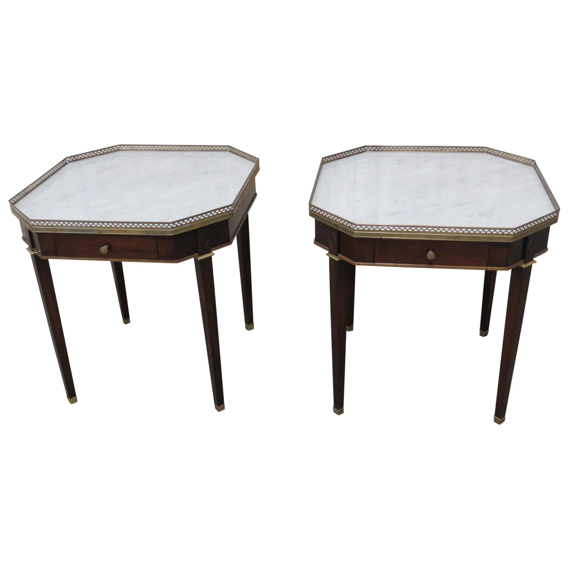 Pair of Maison Jansen Style Bouillotte Tables