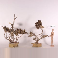 Brass Sculptures in the Manner of Maison Jansen, Italy, 1970s, Pair
