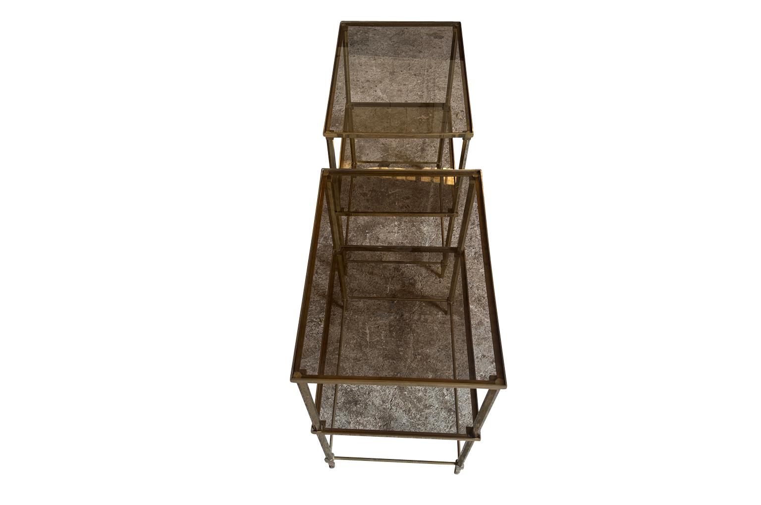 Pair Of Maison Jansen Style Side Tables For Sale 2