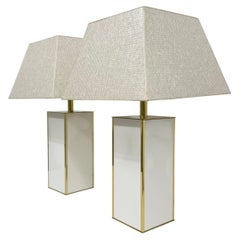 Pair of Maison Jansen style table lamps , 1970s