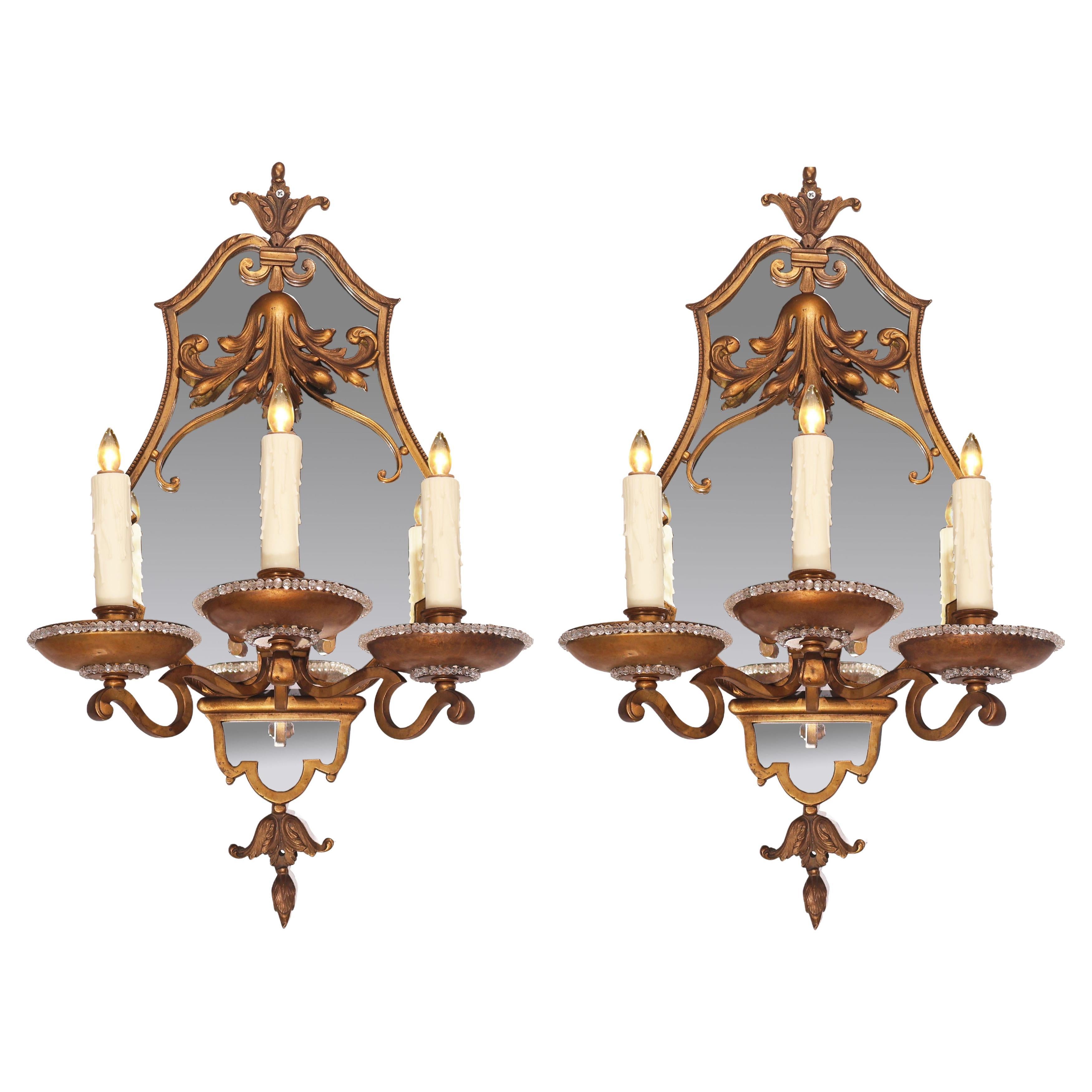 Pareja de apliques Maison Jansen en venta