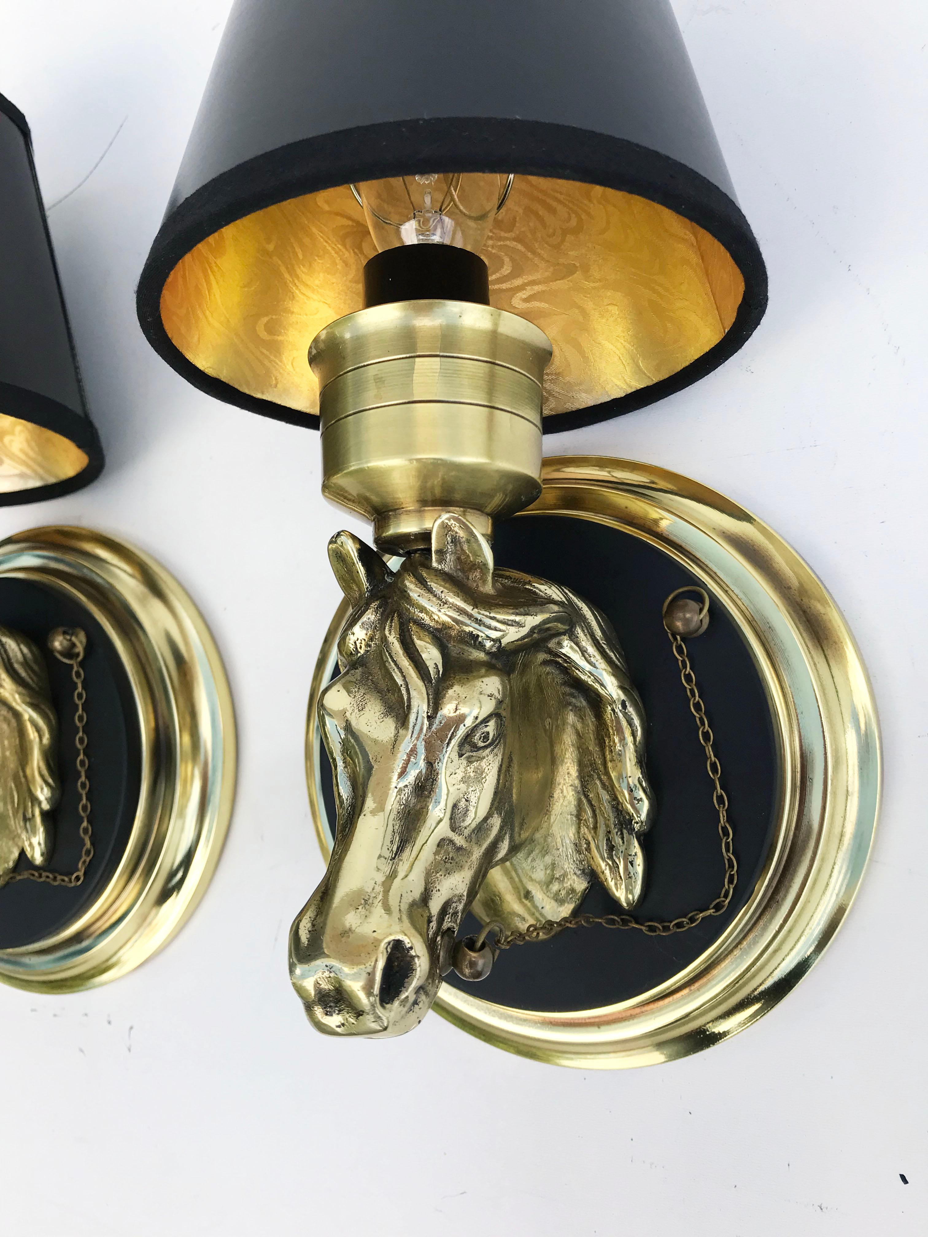 Neoclassical Pair of Maison Lancel Bronze Sconces For Sale