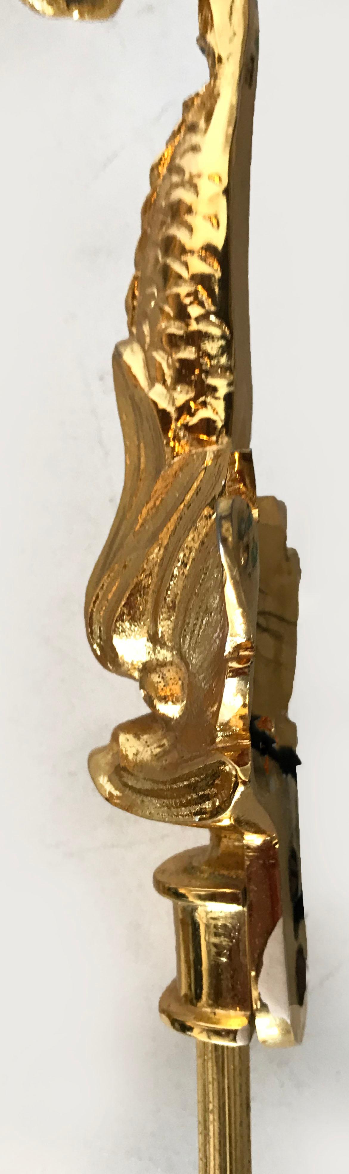 French Pair of Maison Lancel Dolphins Sconces