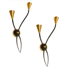 Pair of Maison Lunel 'Model Arum' Sconces