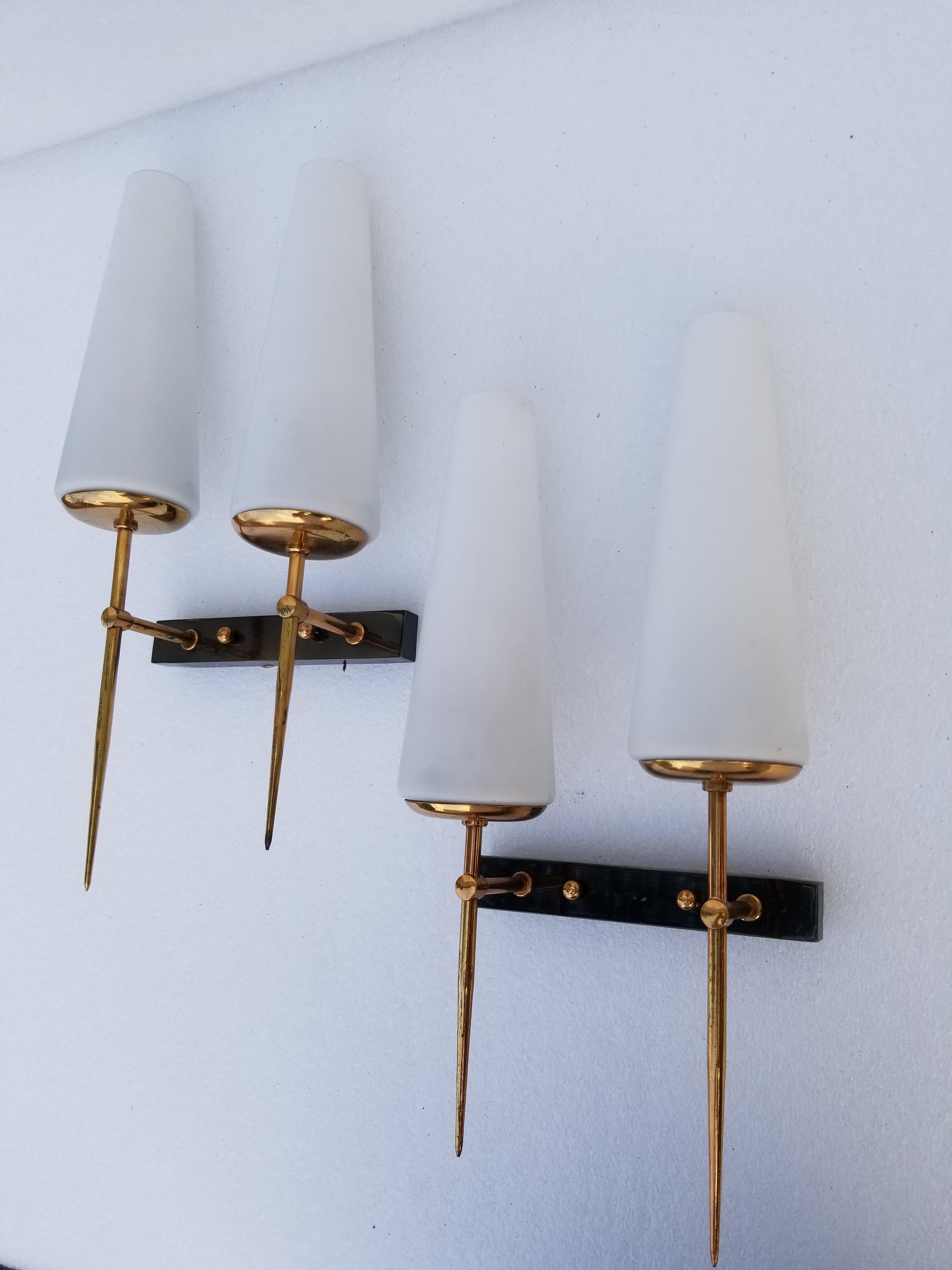 Pair of Maison Lunel Sconces 4