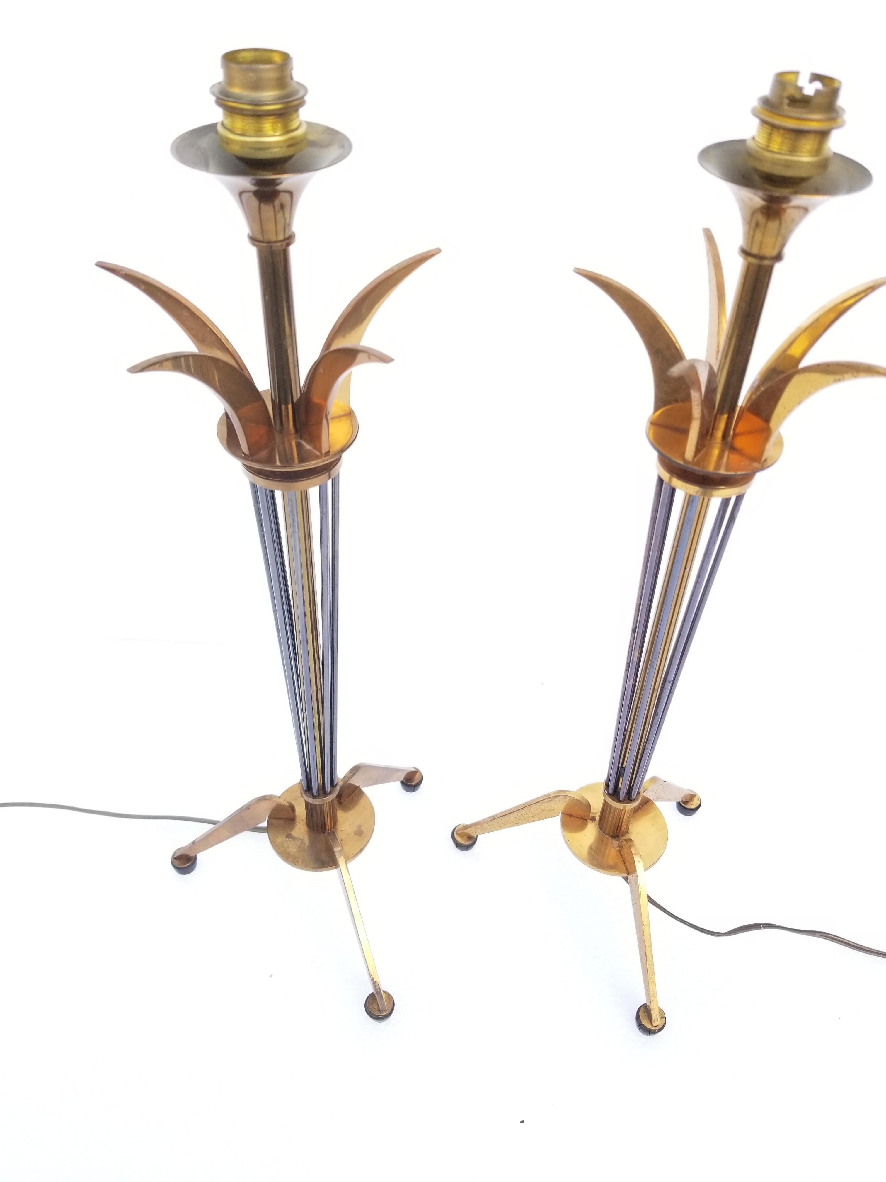 Pair of Maison Lunel Table Lamp For Sale 3