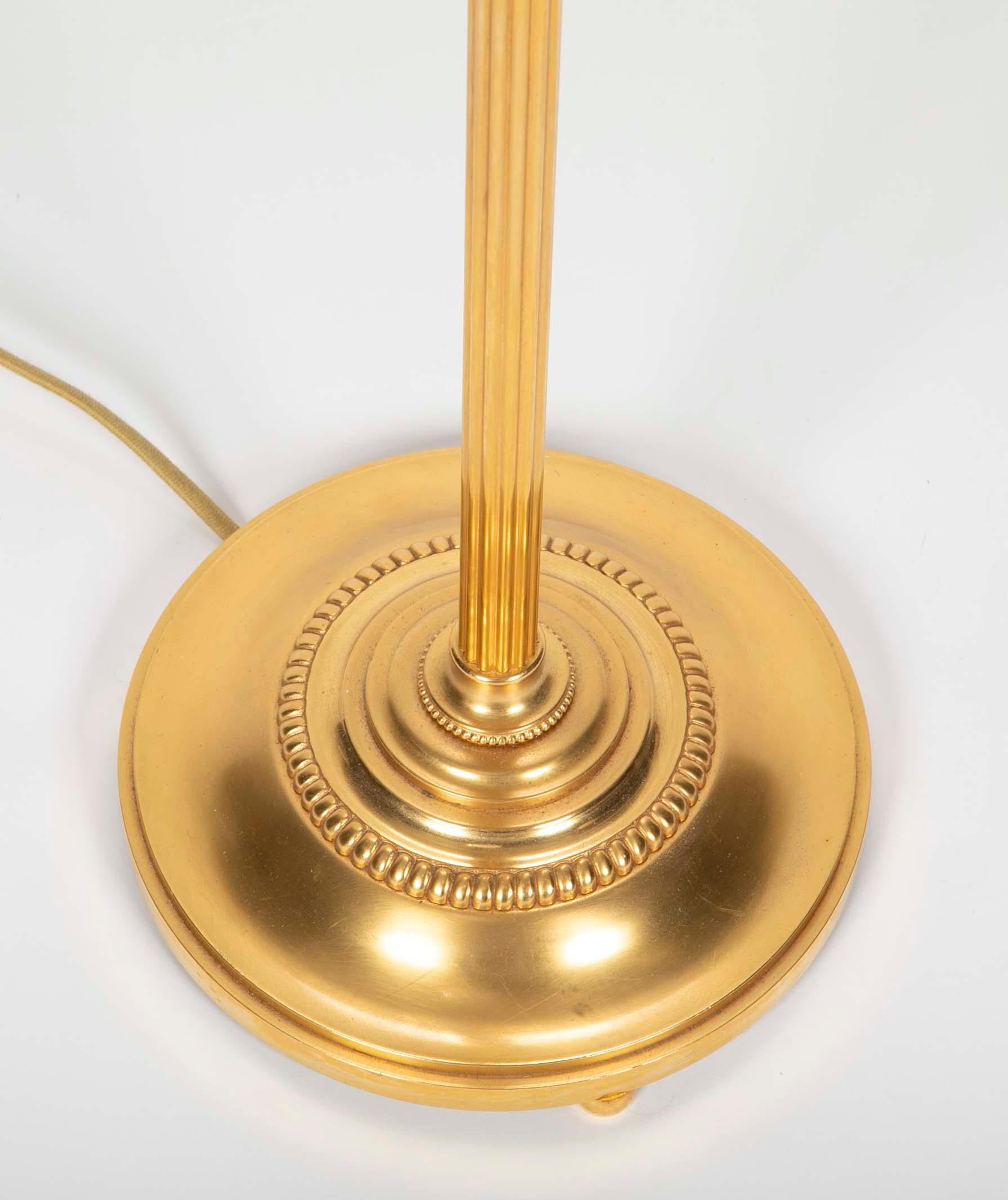 A Maison Meilleur Gilded Bronze Swing-Arm Lamps 2