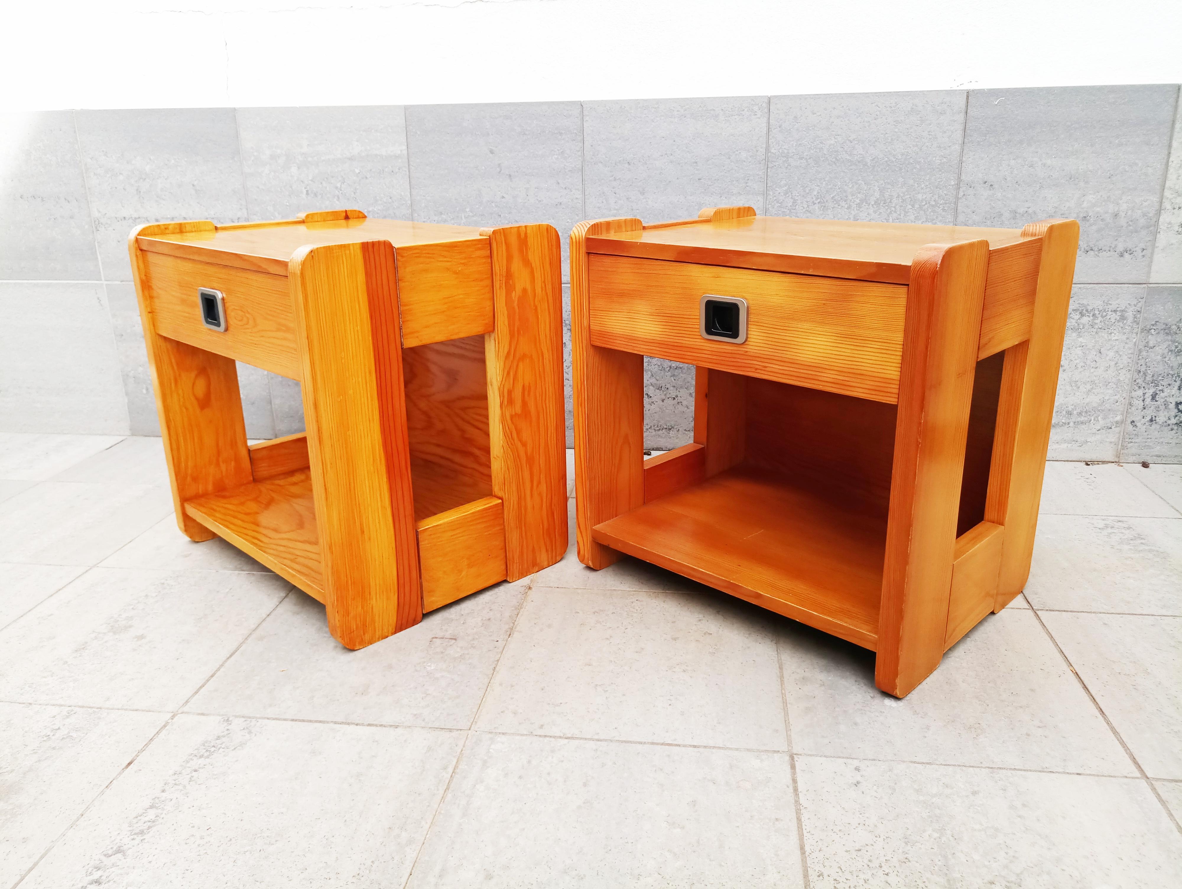 Pair of Maison Regain End Tables, France, 1970s In Good Condition For Sale In L'Escala, ES