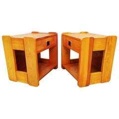 Used Pair of Maison Regain End Tables, France, 1970s