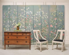 Pair of Maitland Smith Attributed Tessellated Stone Gondola Chairs
