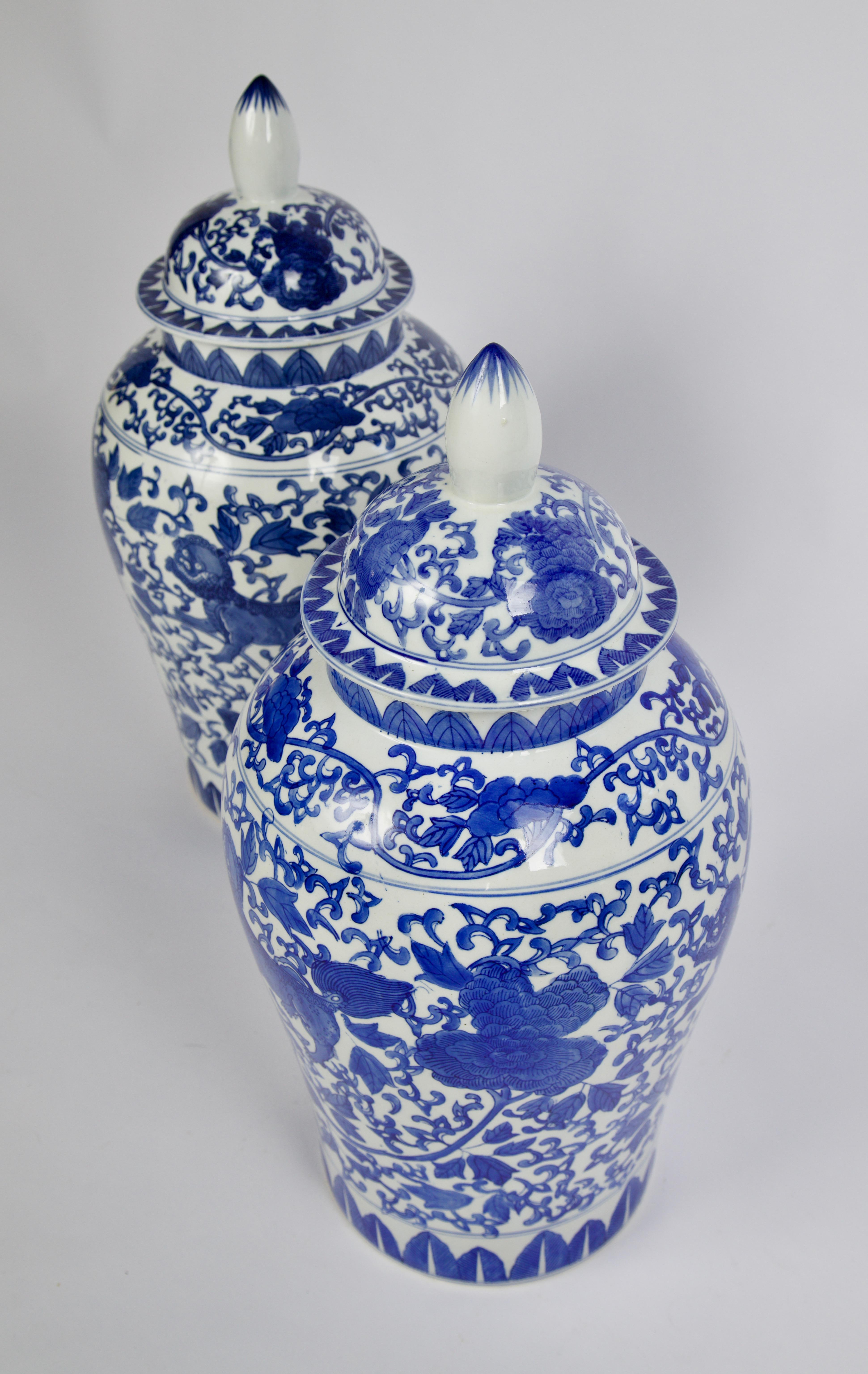 blue and white porcelain ginger jar