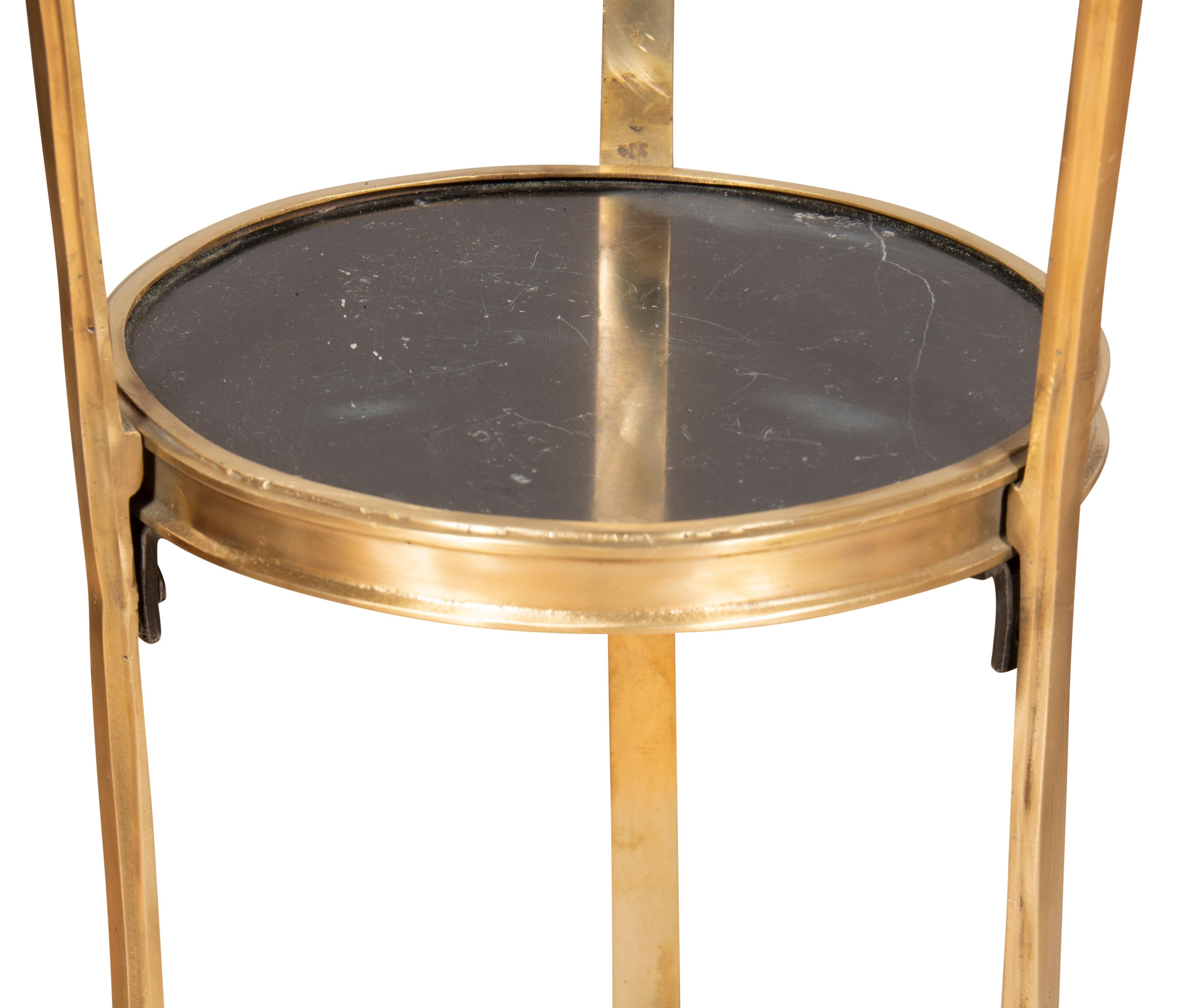 Pair Of Maitland Smith Brass Tables For Sale 3