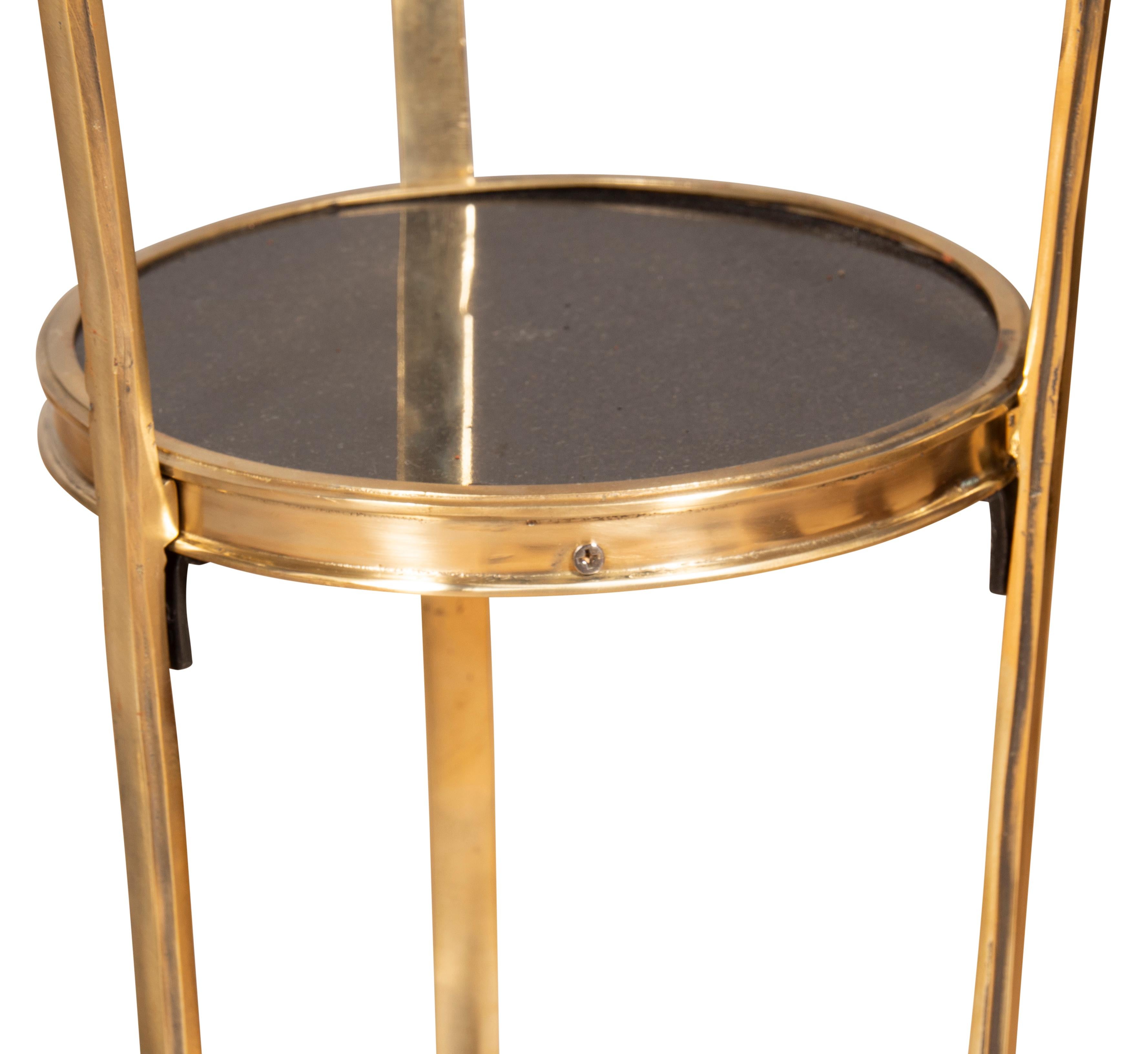 Pair Of Maitland Smith Brass Tables For Sale 2