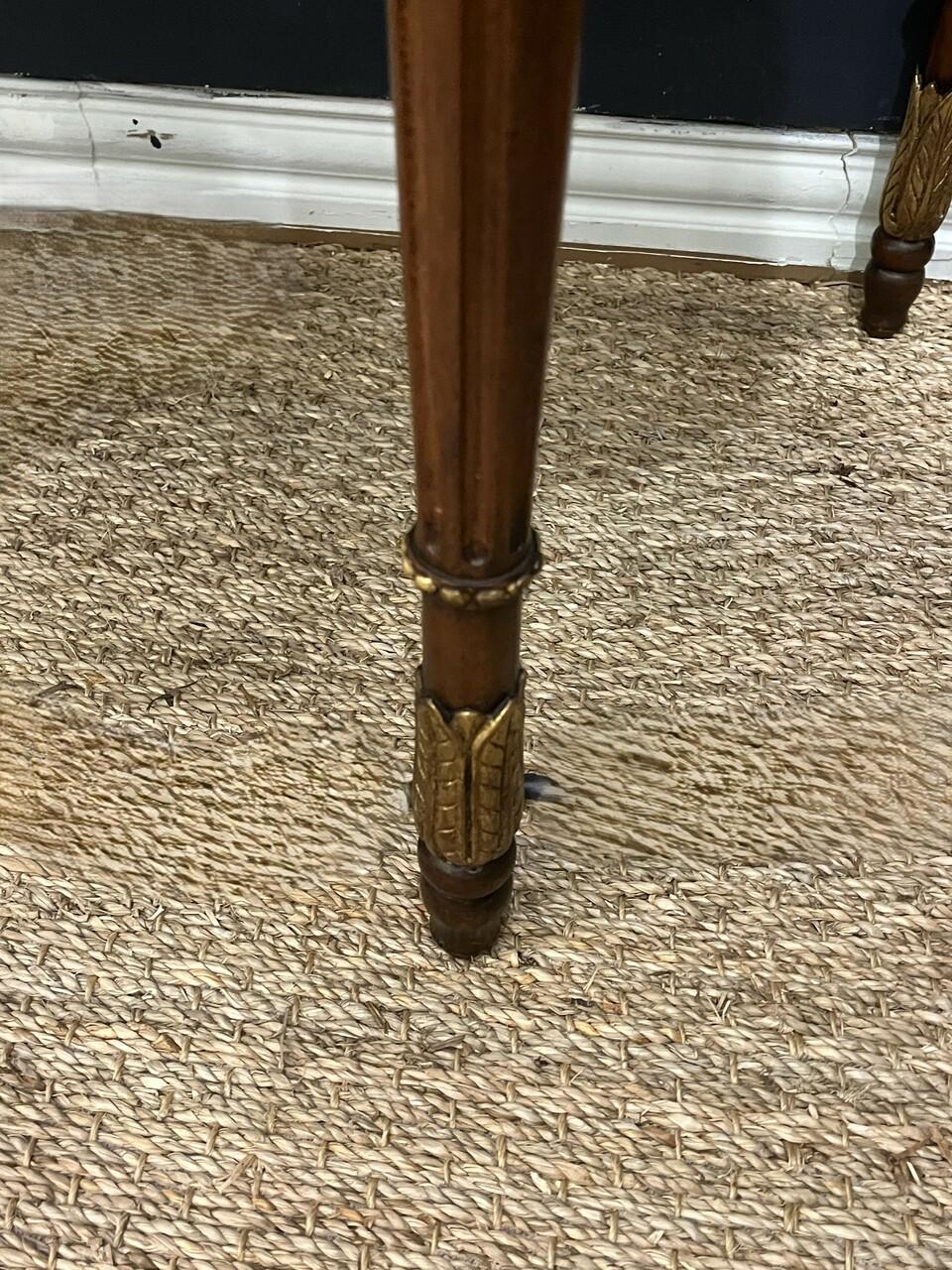 Pair of Maitland Smith Demilune  Tables 3