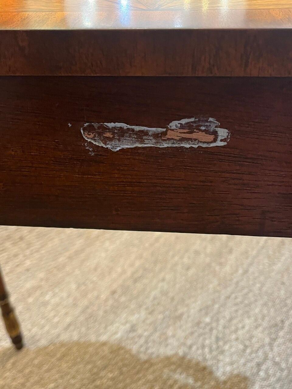 Pair of Maitland Smith Demilune  Tables 4