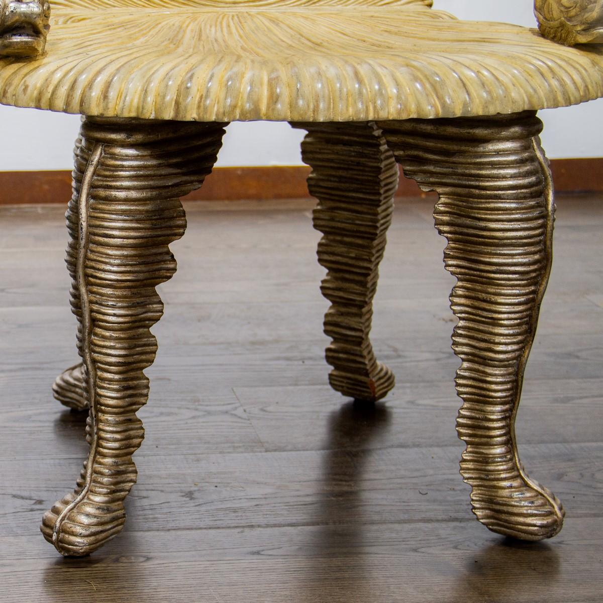 20th Century Pair of Maitland Smith Grotto Chairs, 1990s
