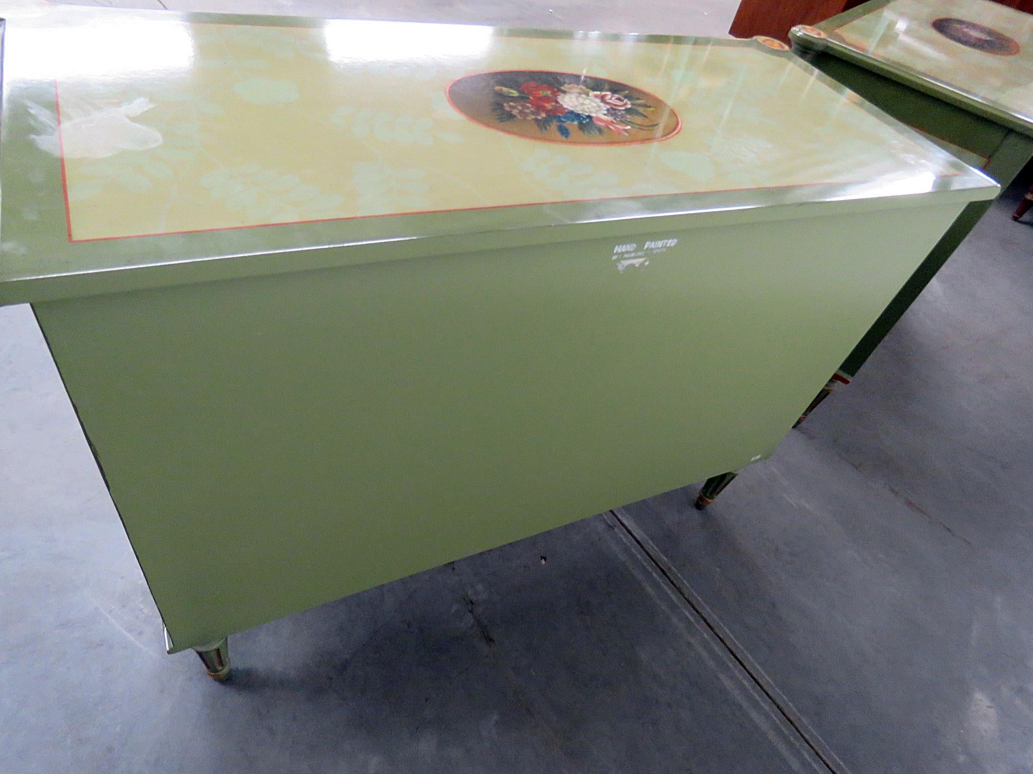 Pair of Maitland Smith Louis XVI Style Commodes 5