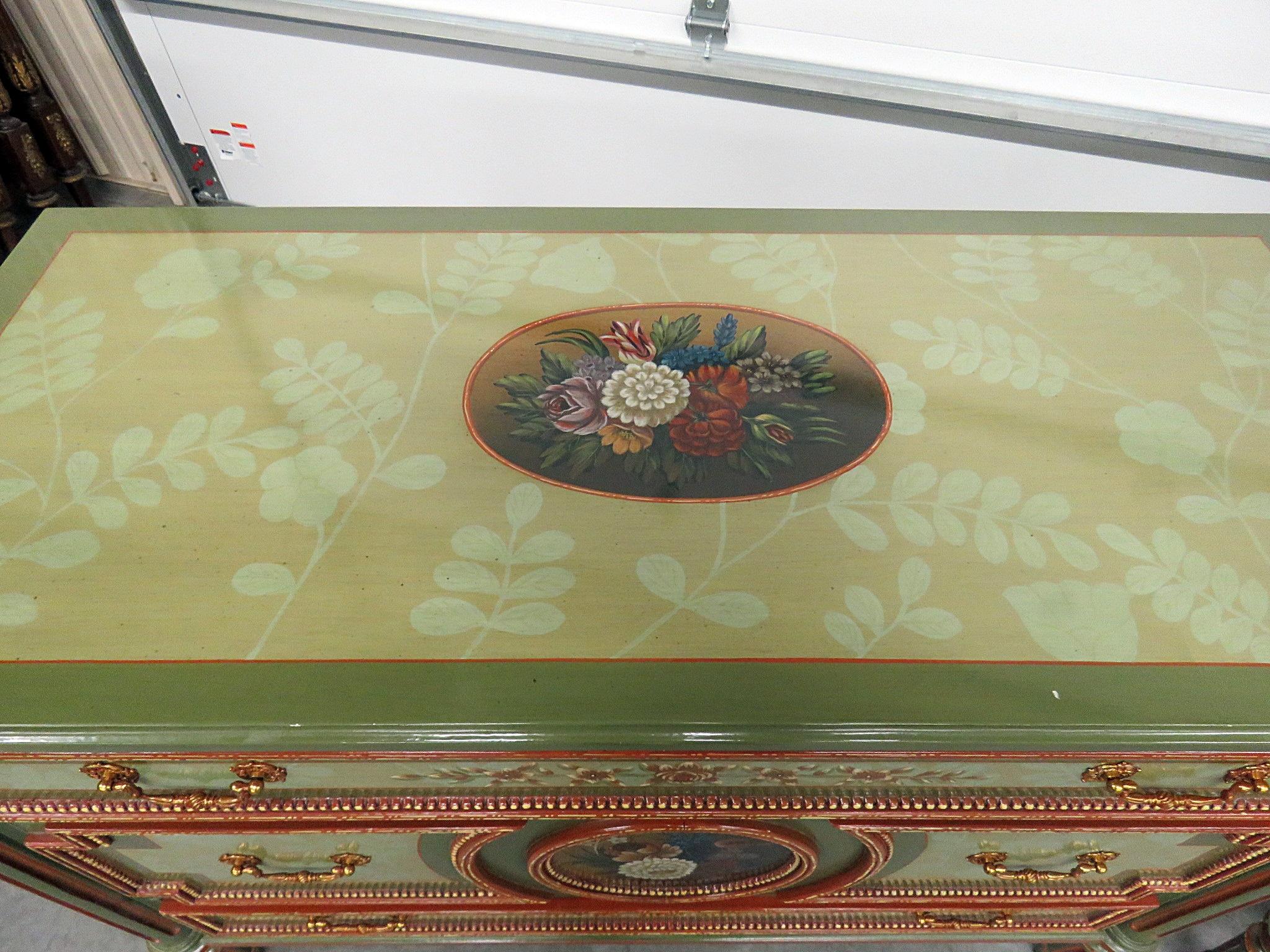 American Pair of Maitland Smith Louis XVI Style Commodes