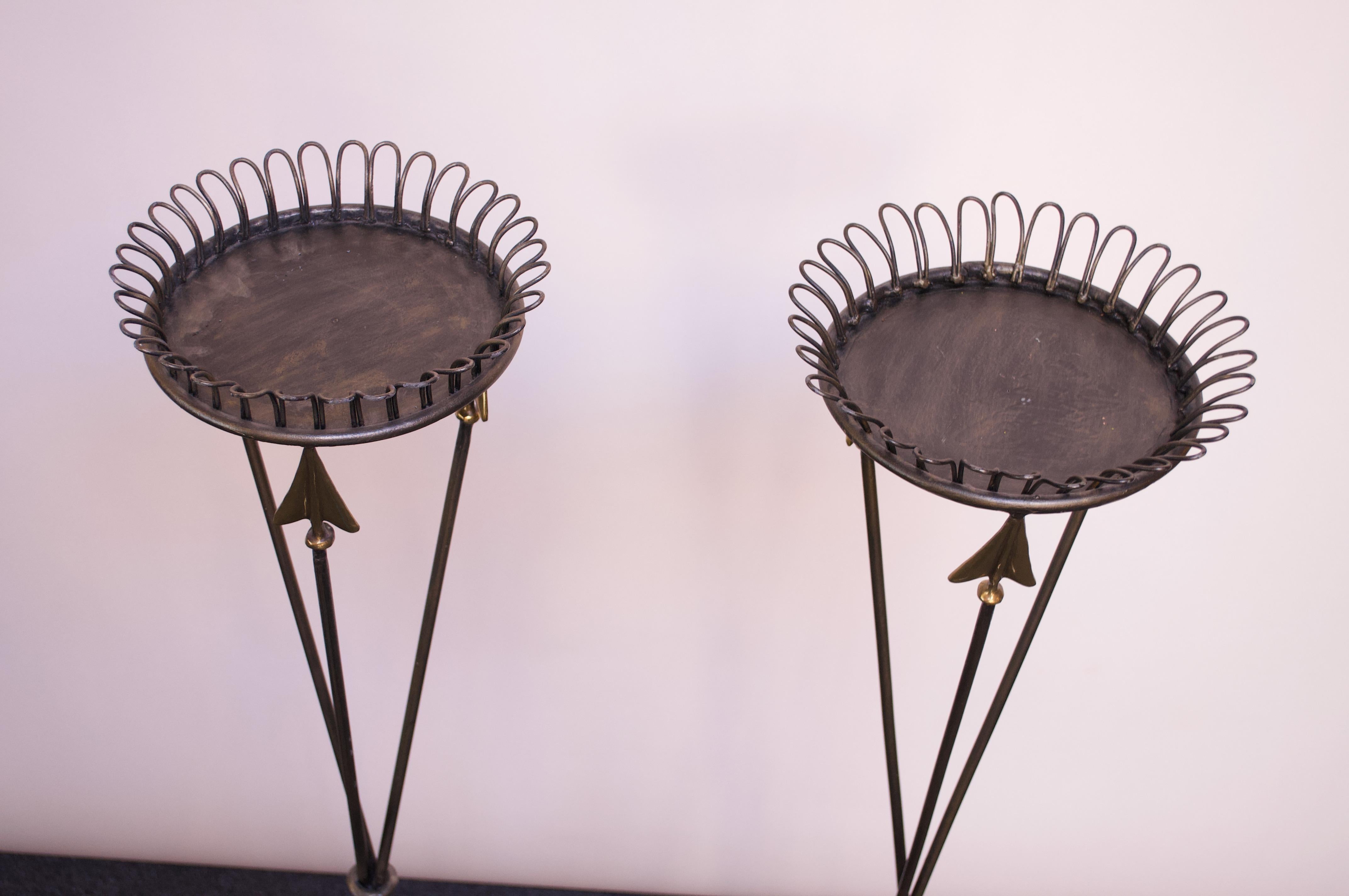 Philippine Pair of Maitland Smith Neoclassical Iron 