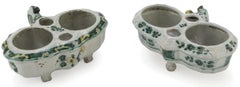 Pair of Majolica Oil Jugs by Italian School 18th Century
