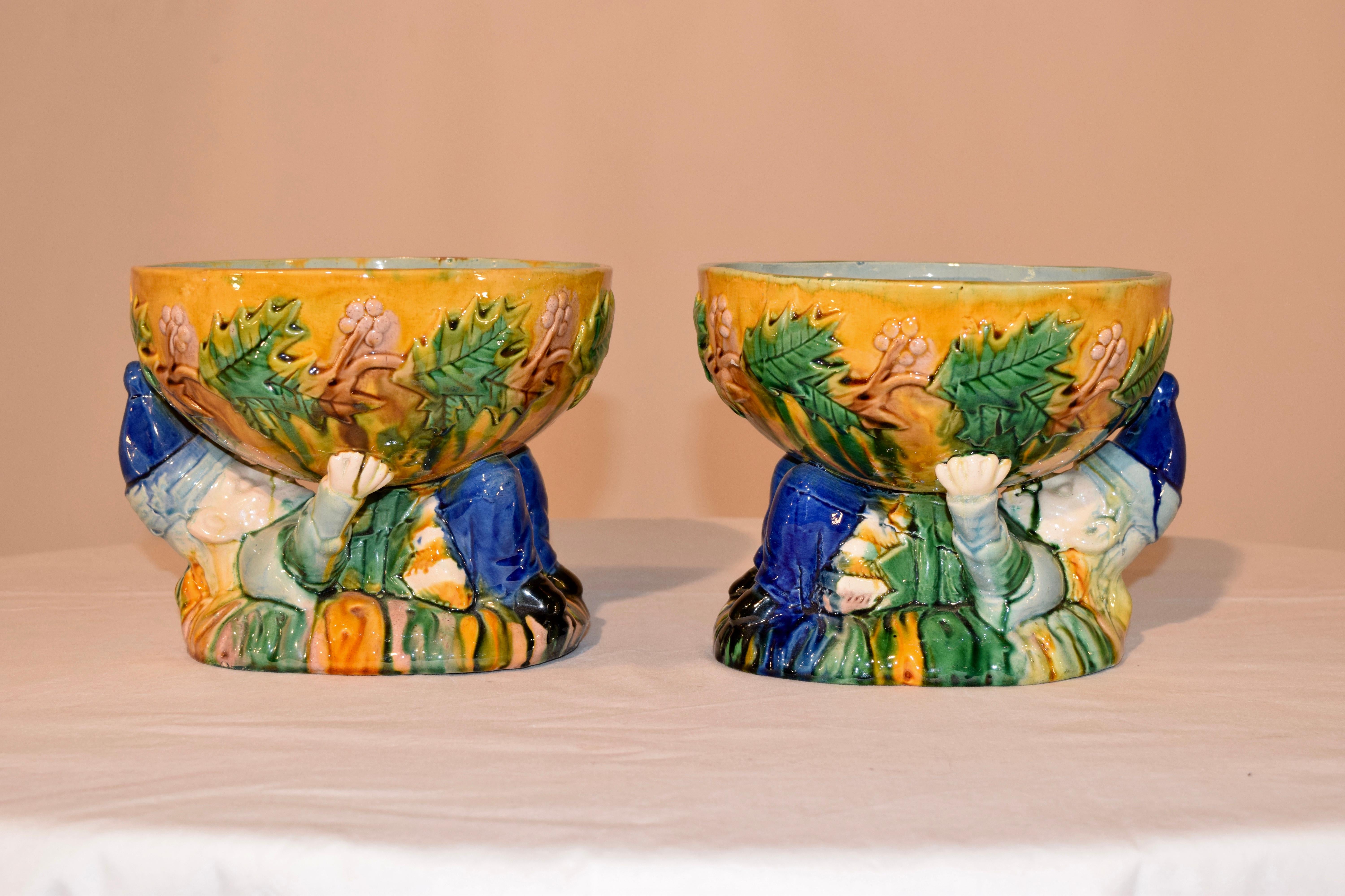 Pair of Majolica 