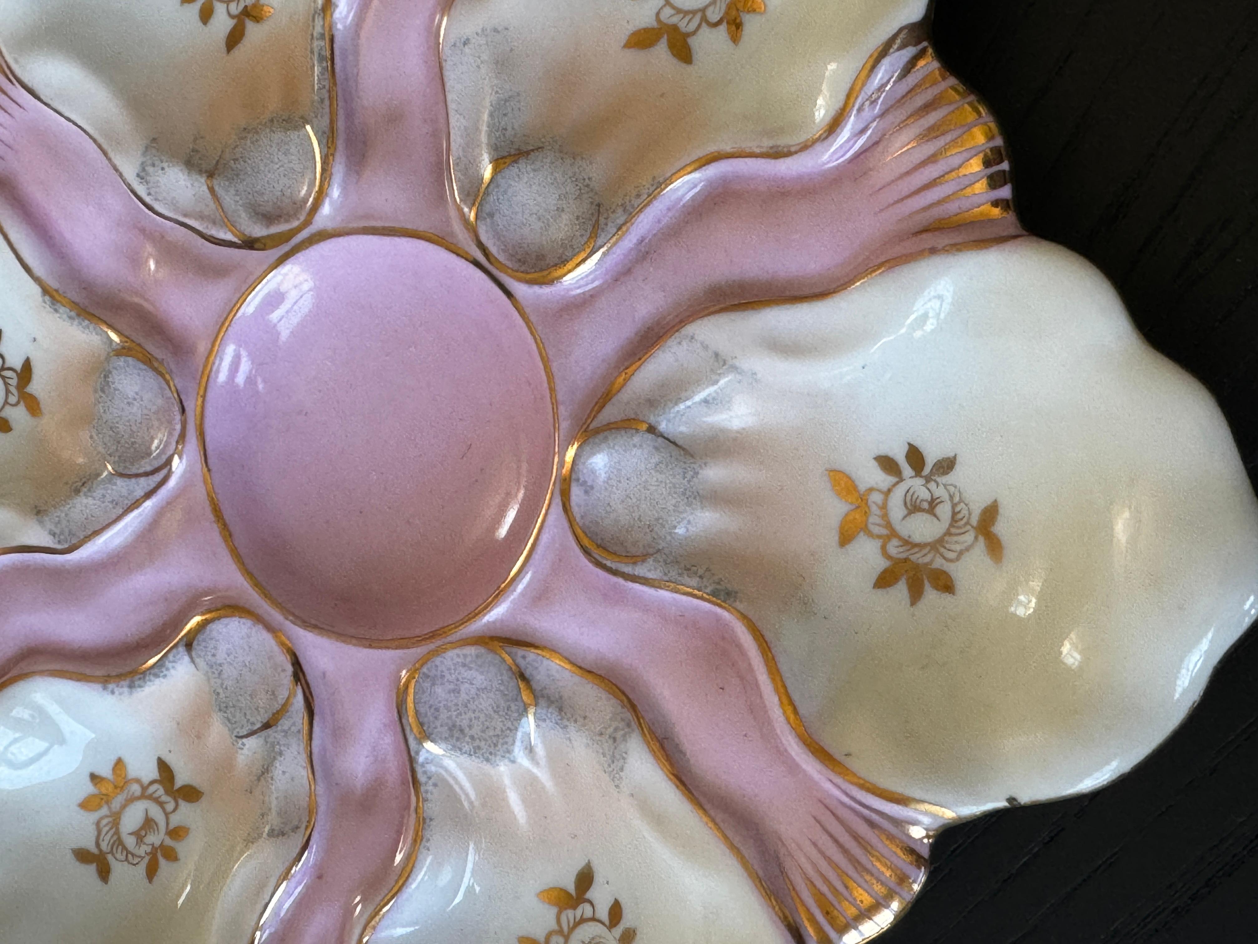 Pair of Majolica Scalloped Oyster Plates 

By Two's Company, Mt Vernon, NY

9.25