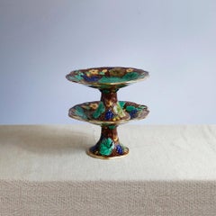 Pair of Majolica Tazza, Circa 1900