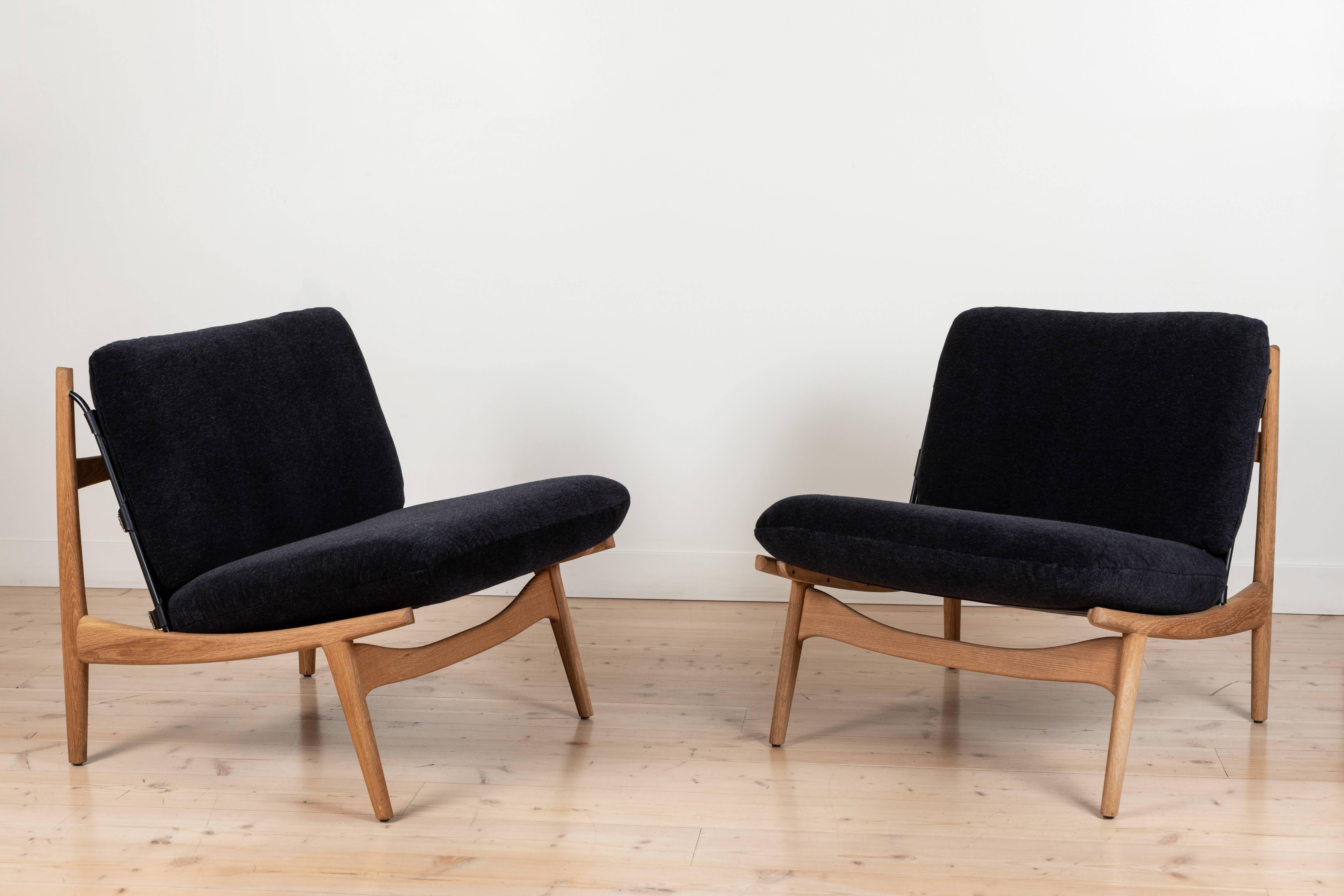 American Pair of Maker's Lounge Chairs by Lawson-Fenning
