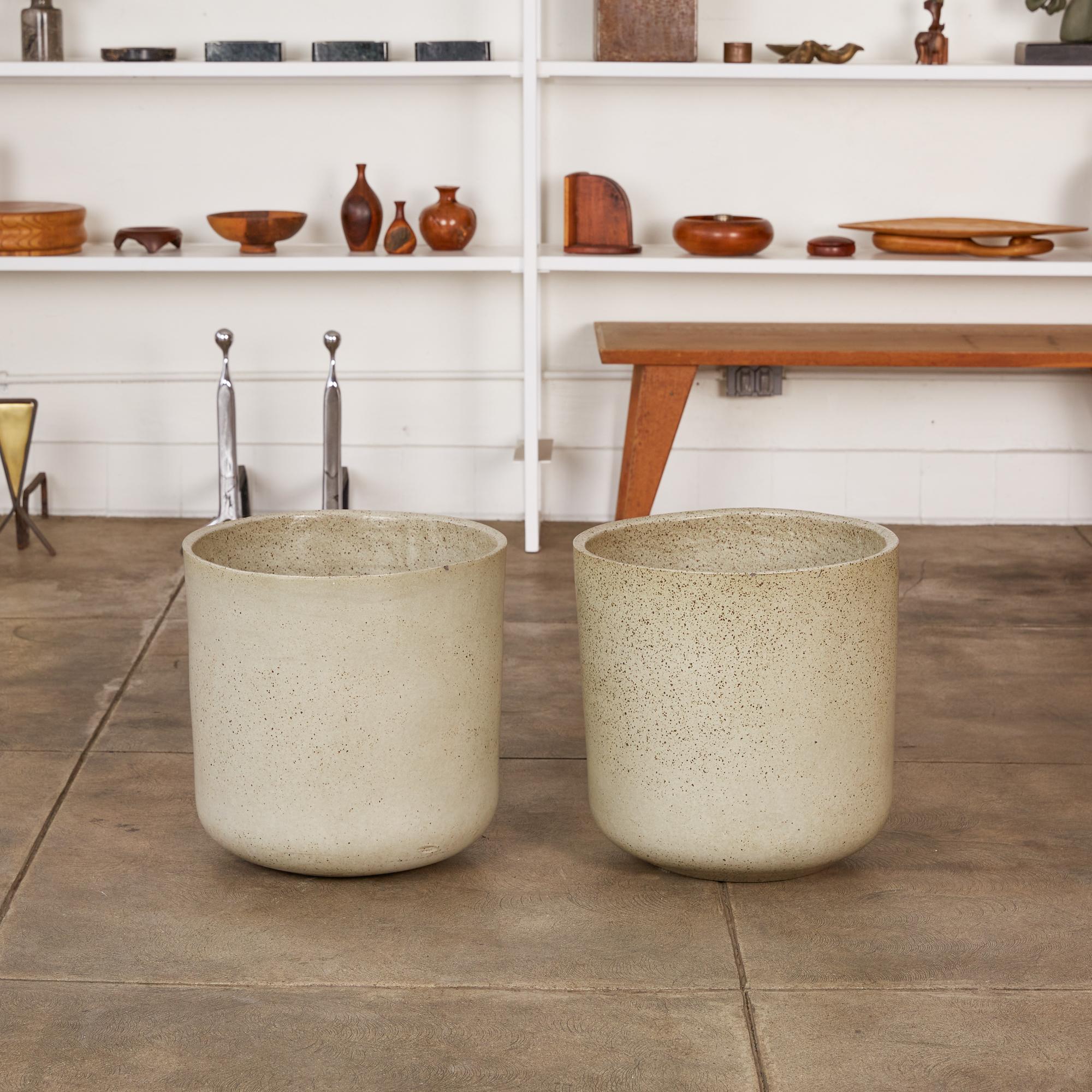 Mid-Century Modern Pair of Malcolm Leland for Architectural Pottery Planters
