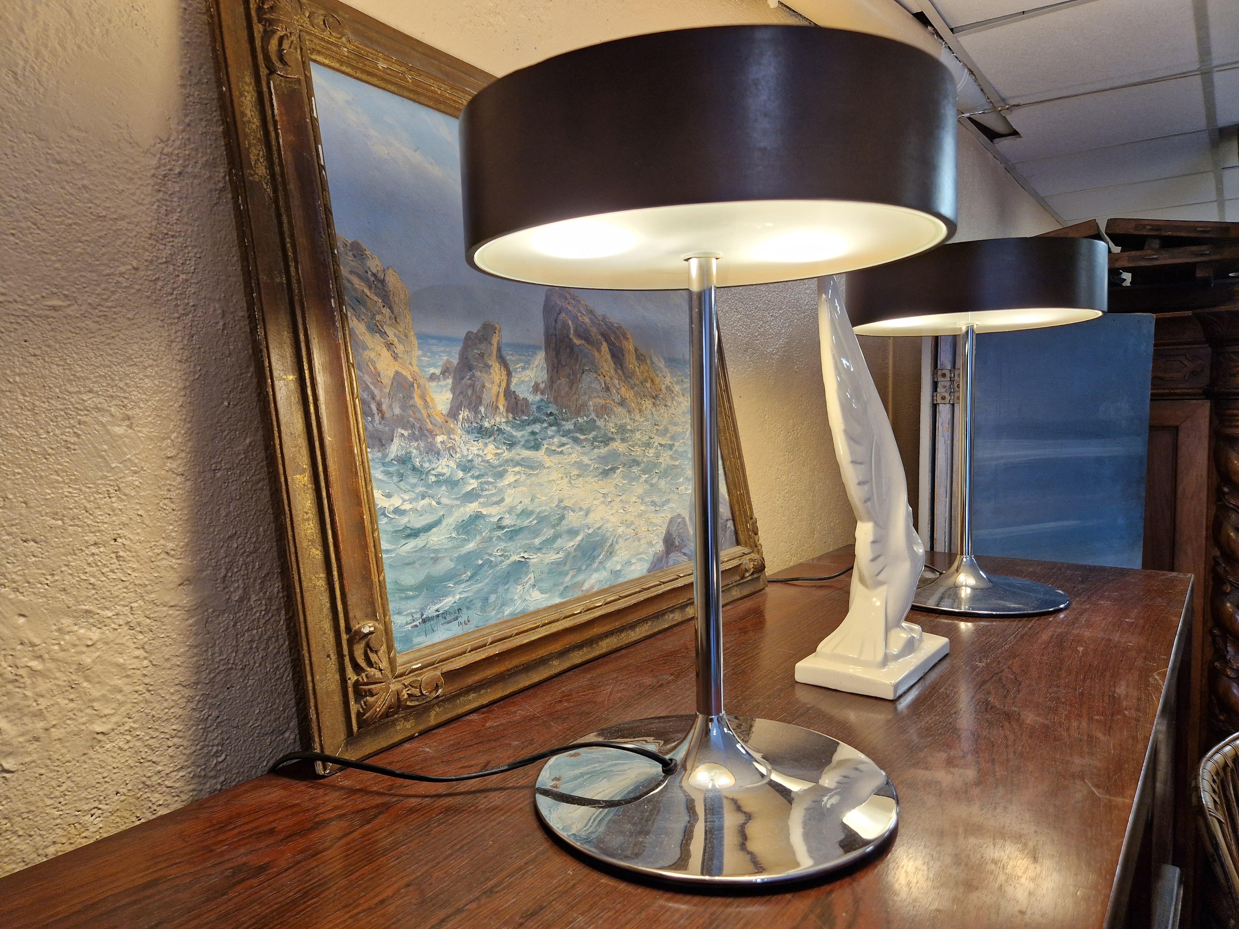 Pareja de lámparas Malibú Iluminación italiana de los años 70 en venta 4