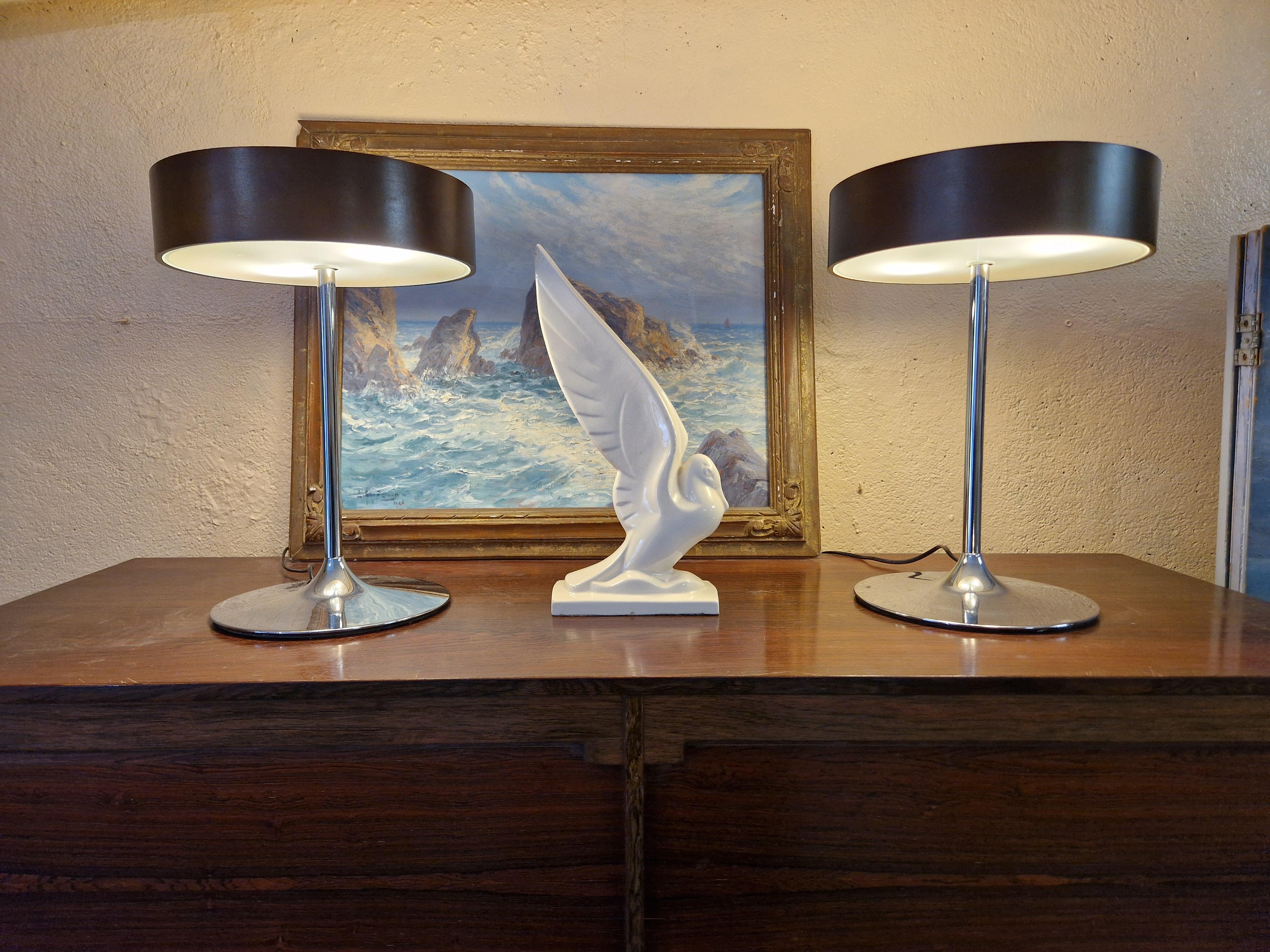 Pareja de lámparas Malibú Iluminación italiana de los años 70 en venta 5