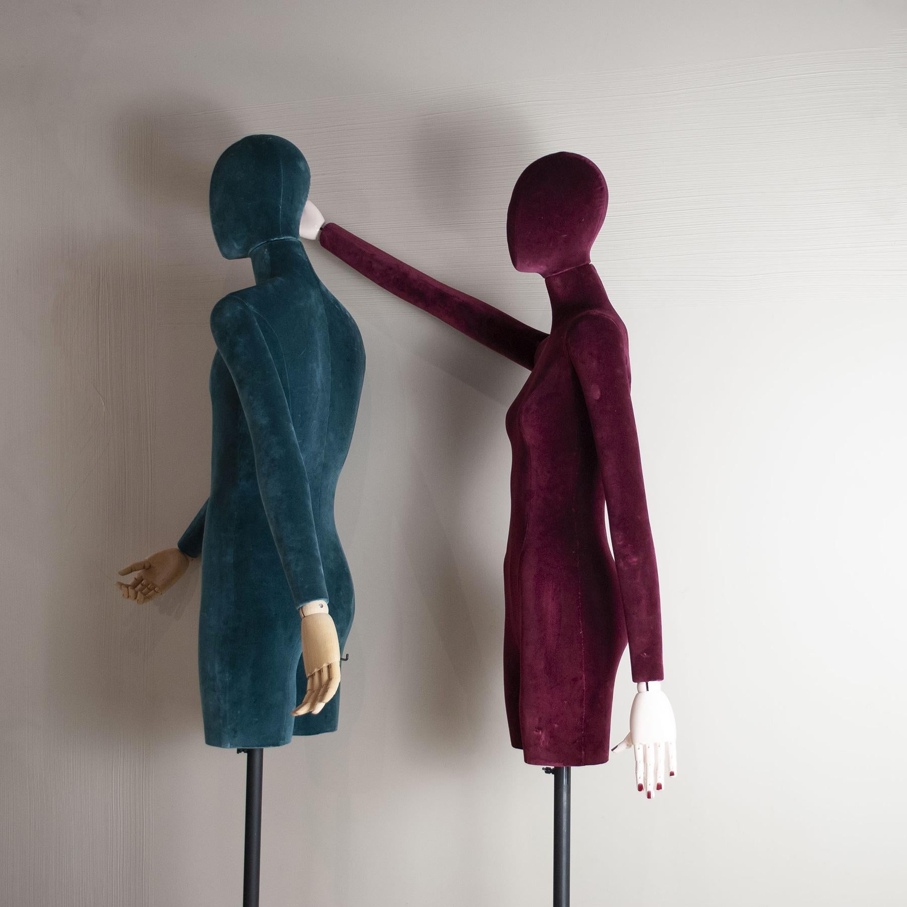 Italian Pair of Mannequins 90s Show Room Gucci 90's For Sale