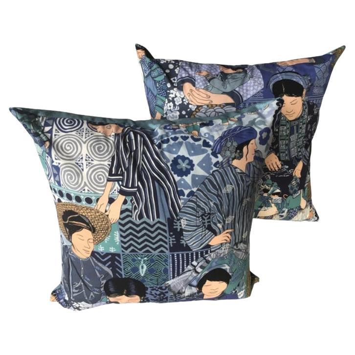 Coppia di cuscini in toile multicolore "Dara" di Manuel Canovas