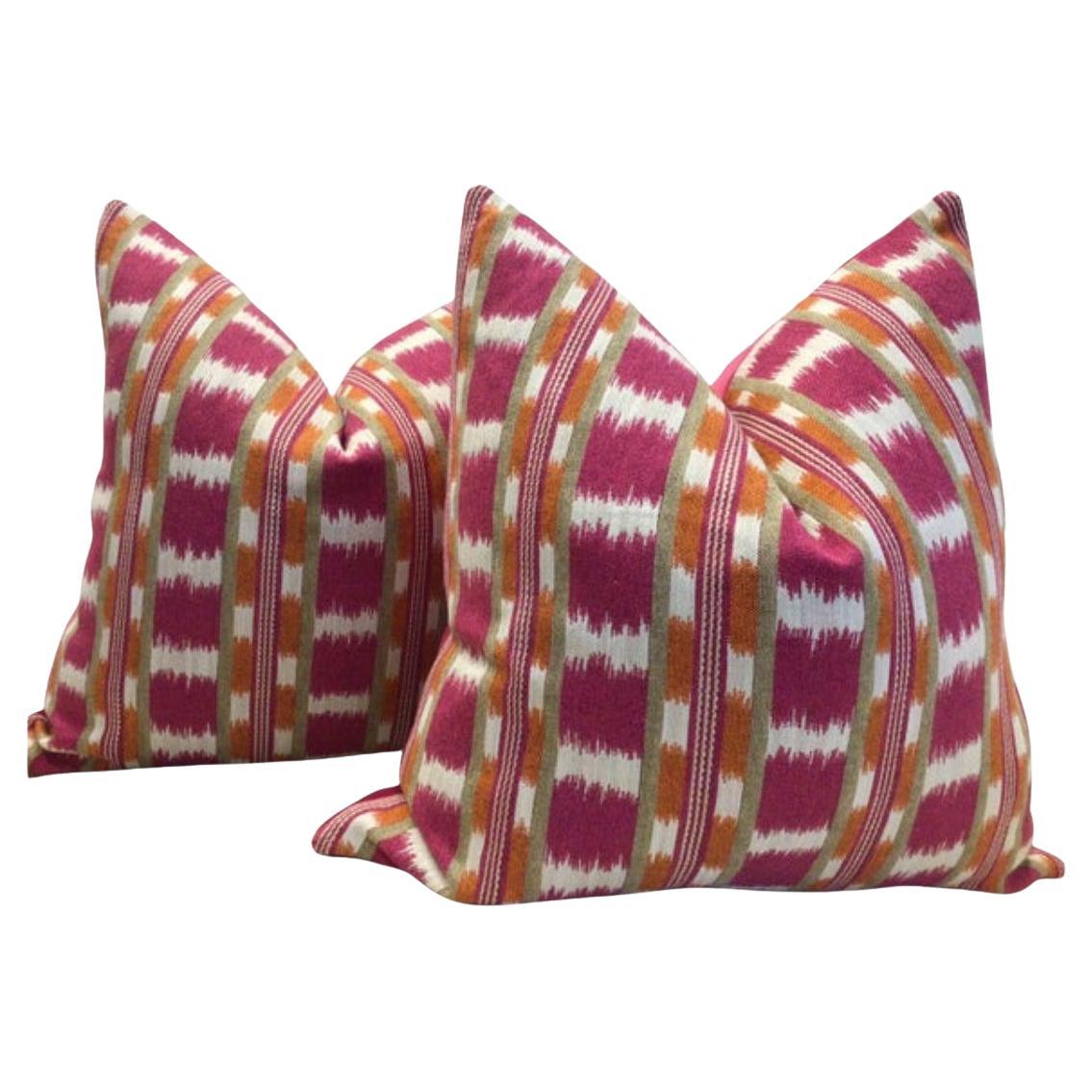 Coppia di cuscini Manuel Canovas "Frida" in Fuscia