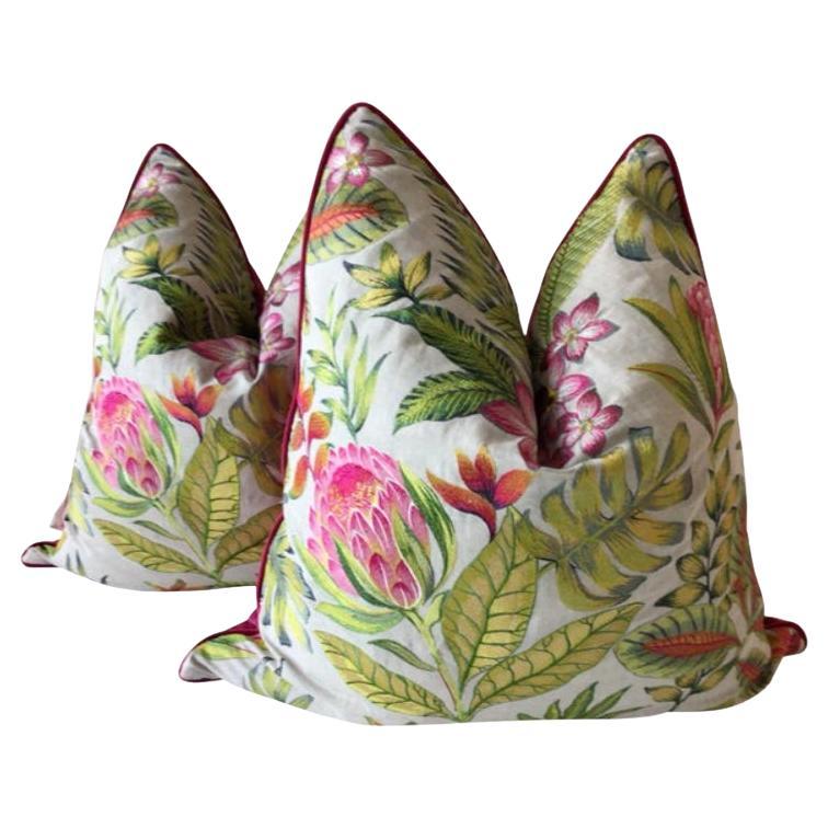 Coppia di cuscini Manuel Canovas "Laly" in Ibiscus