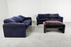 Paire de canapés Maralunga de Vico Magistretti pour Cassina, 1970