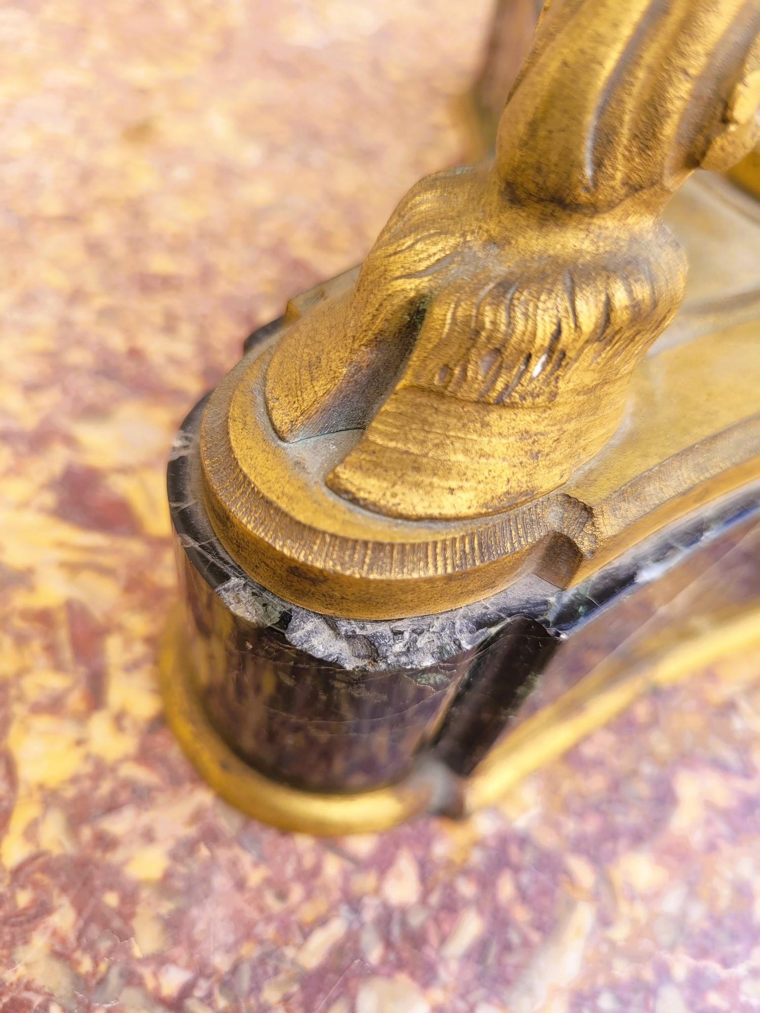 Coppia di cassette in marmo e bronzo, XIX secolo in vendita 10