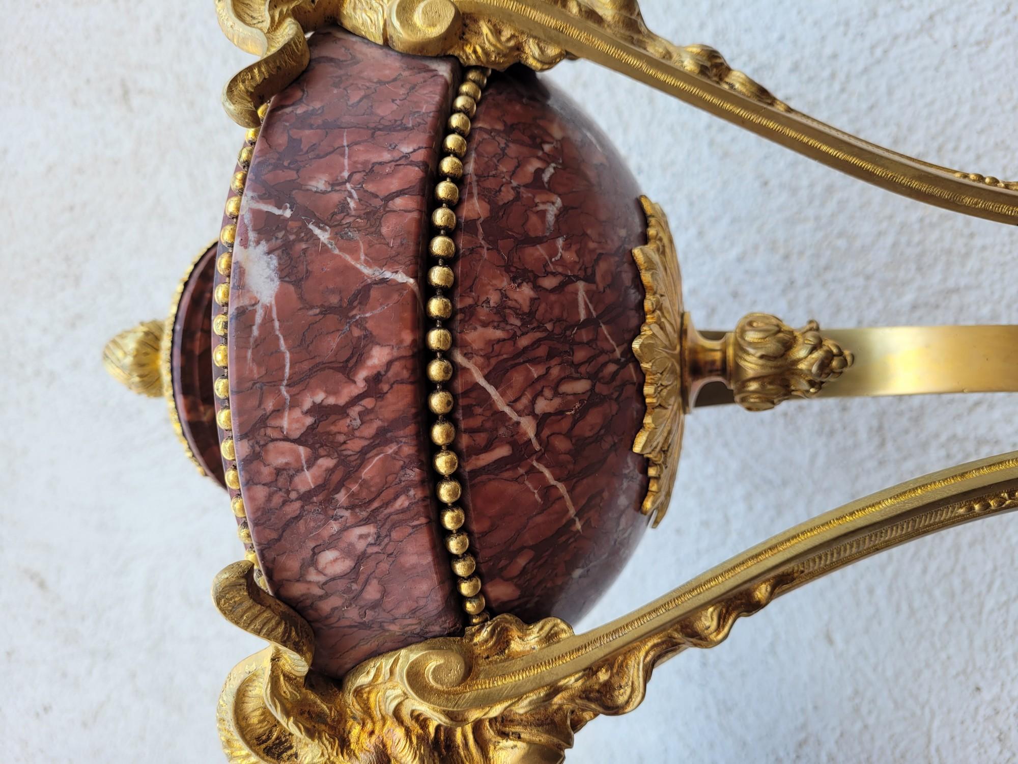 Coppia di cassette in marmo e bronzo, XIX secolo in vendita 11