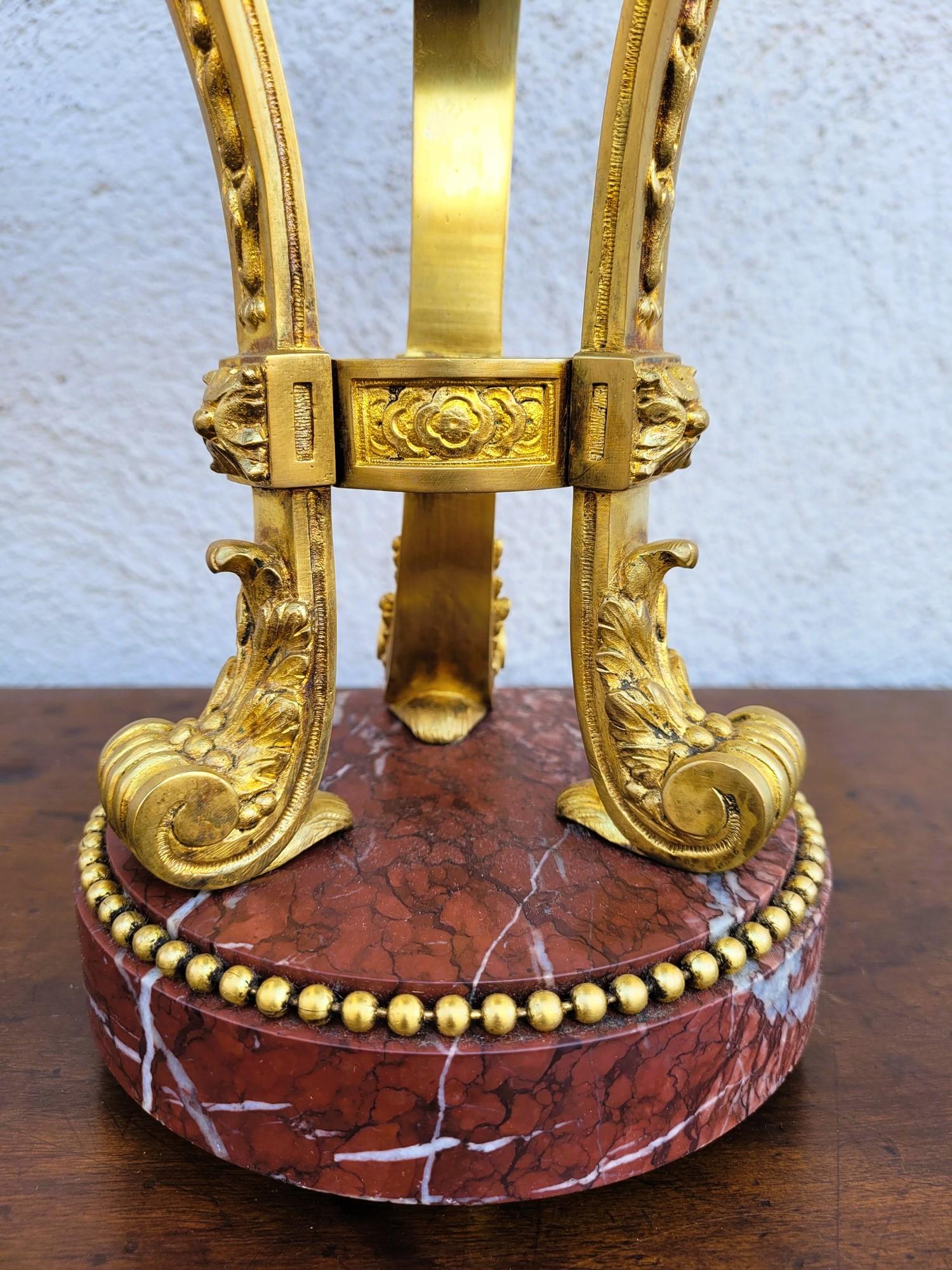 Napoleone III Coppia di cassette in marmo e bronzo, XIX secolo in vendita