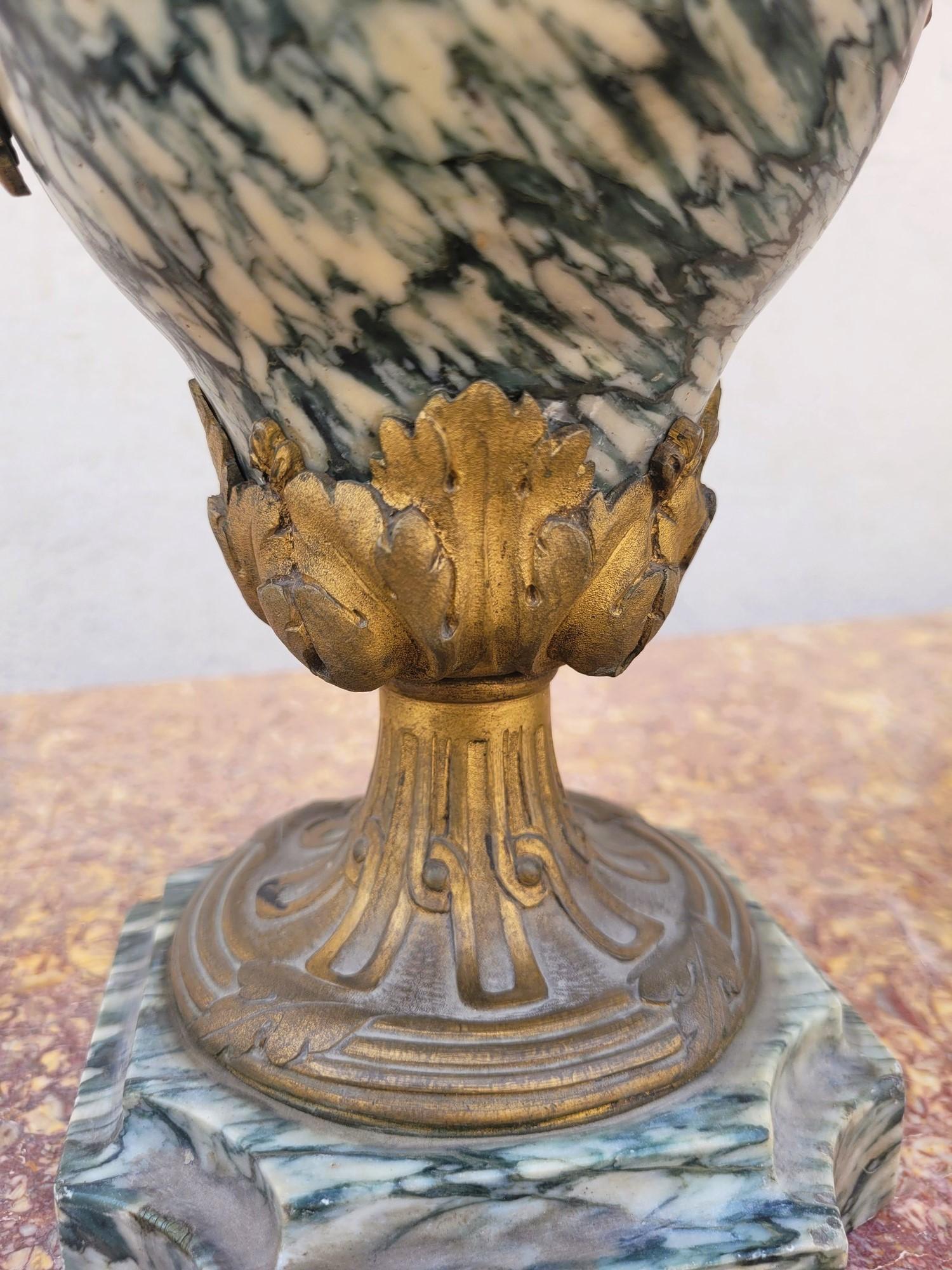 Coppia di cassette in marmo e bronzo, XIX secolo in vendita 1