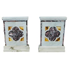 Pair of marble bases