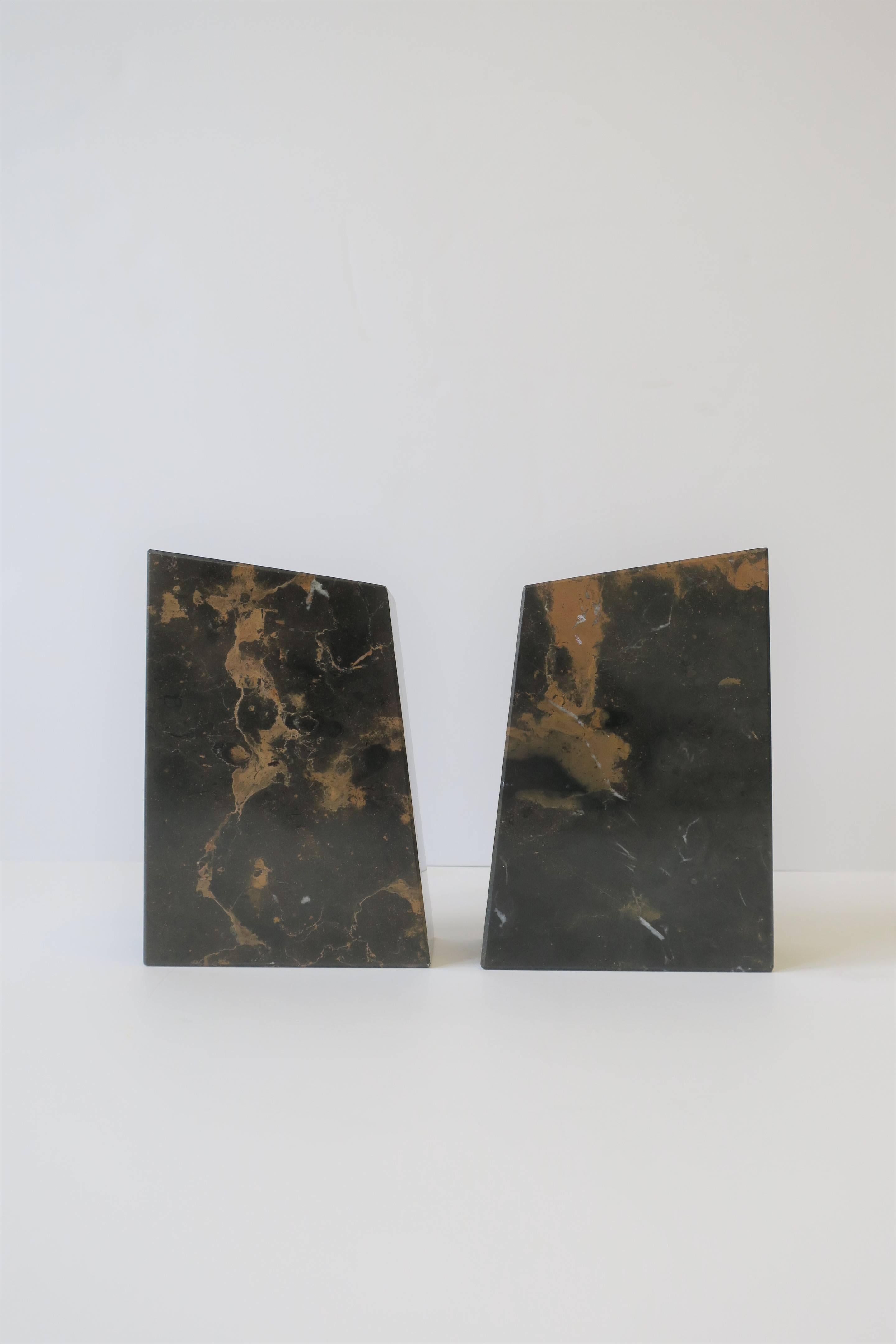 Modern Marble Bookends, Pair For Sale