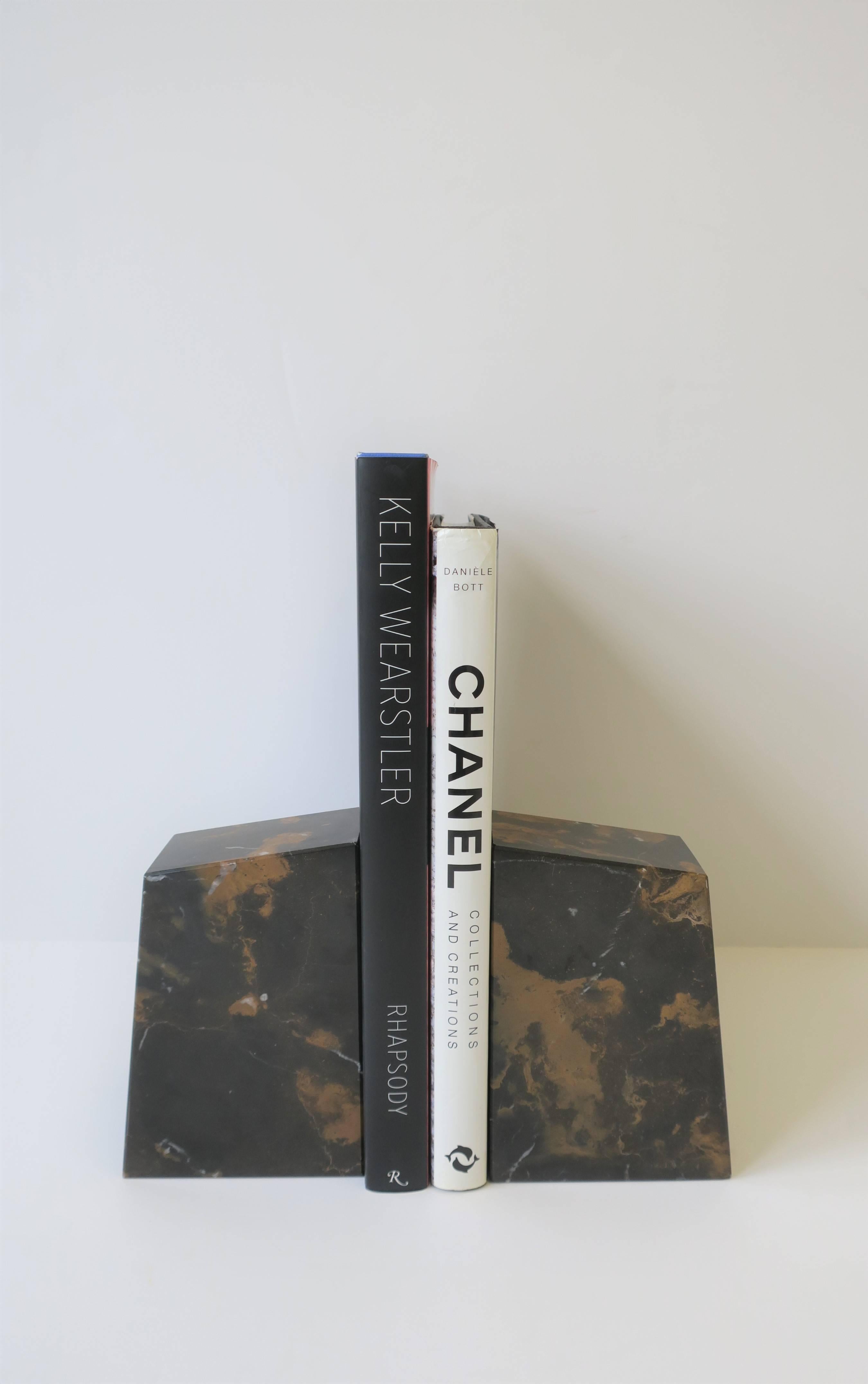 Contemporary Marble Bookends, Pair For Sale