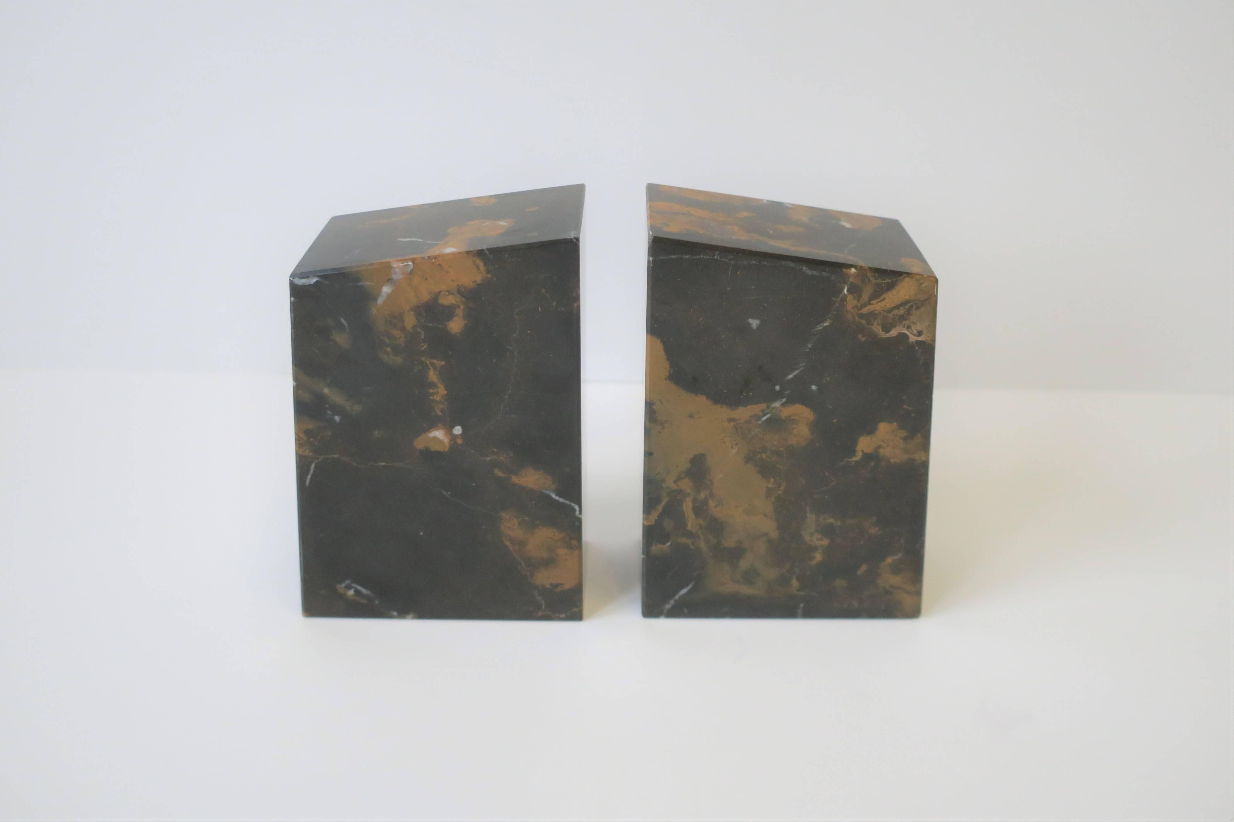 Marble Bookends, Pair For Sale 2